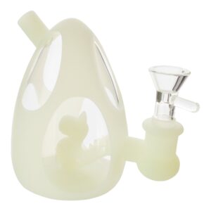 Glow In The Dark Silicone Dino Egg Mini Bong - 5in