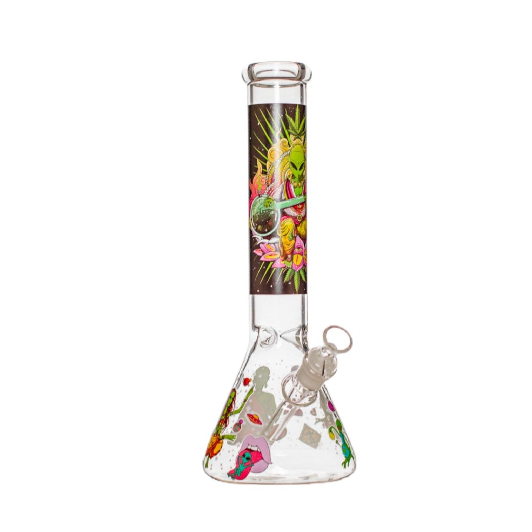 Glow In The Dark Space Alien Bong - 14in - Image 2