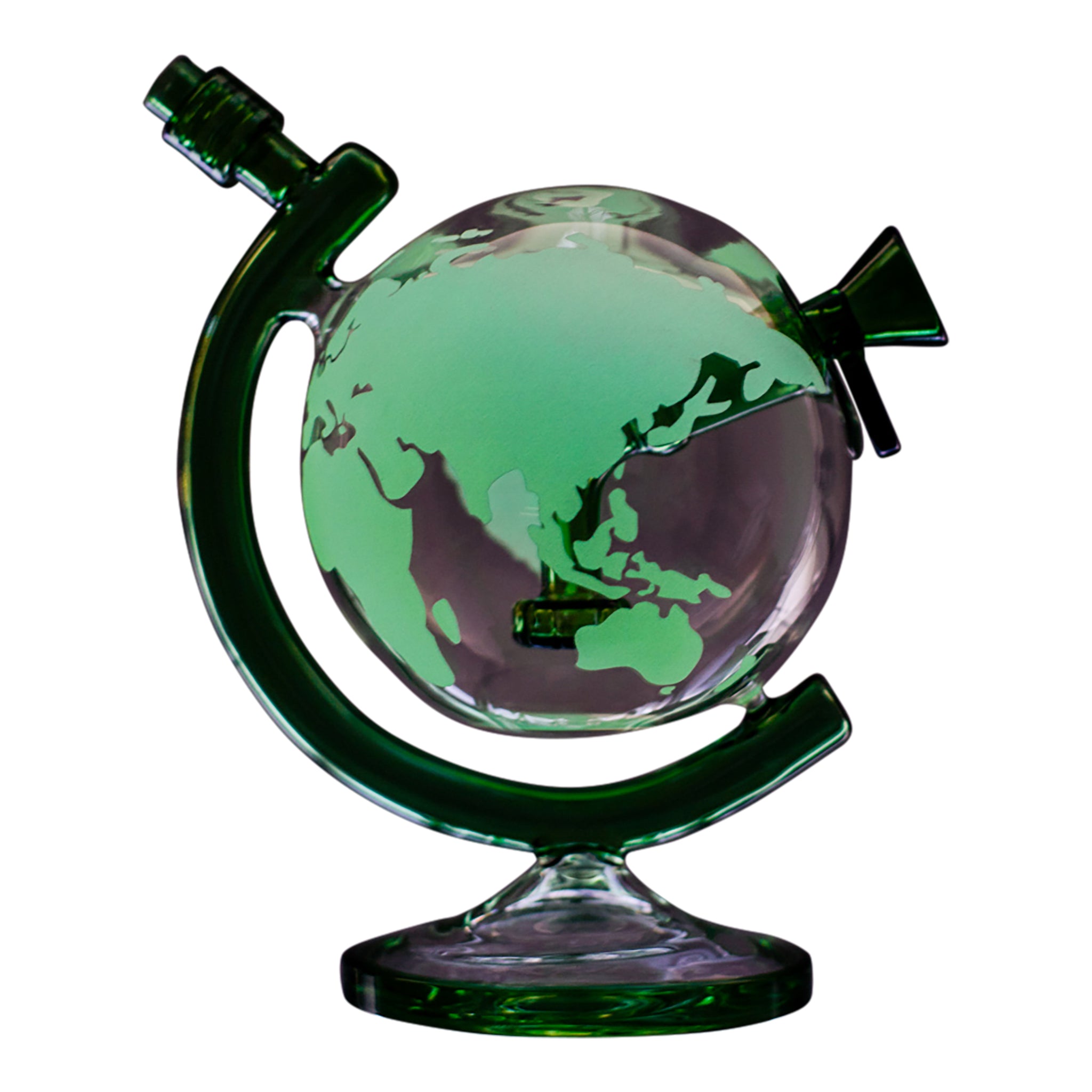 Glowing Globe Bong - 7.5in - Image 4