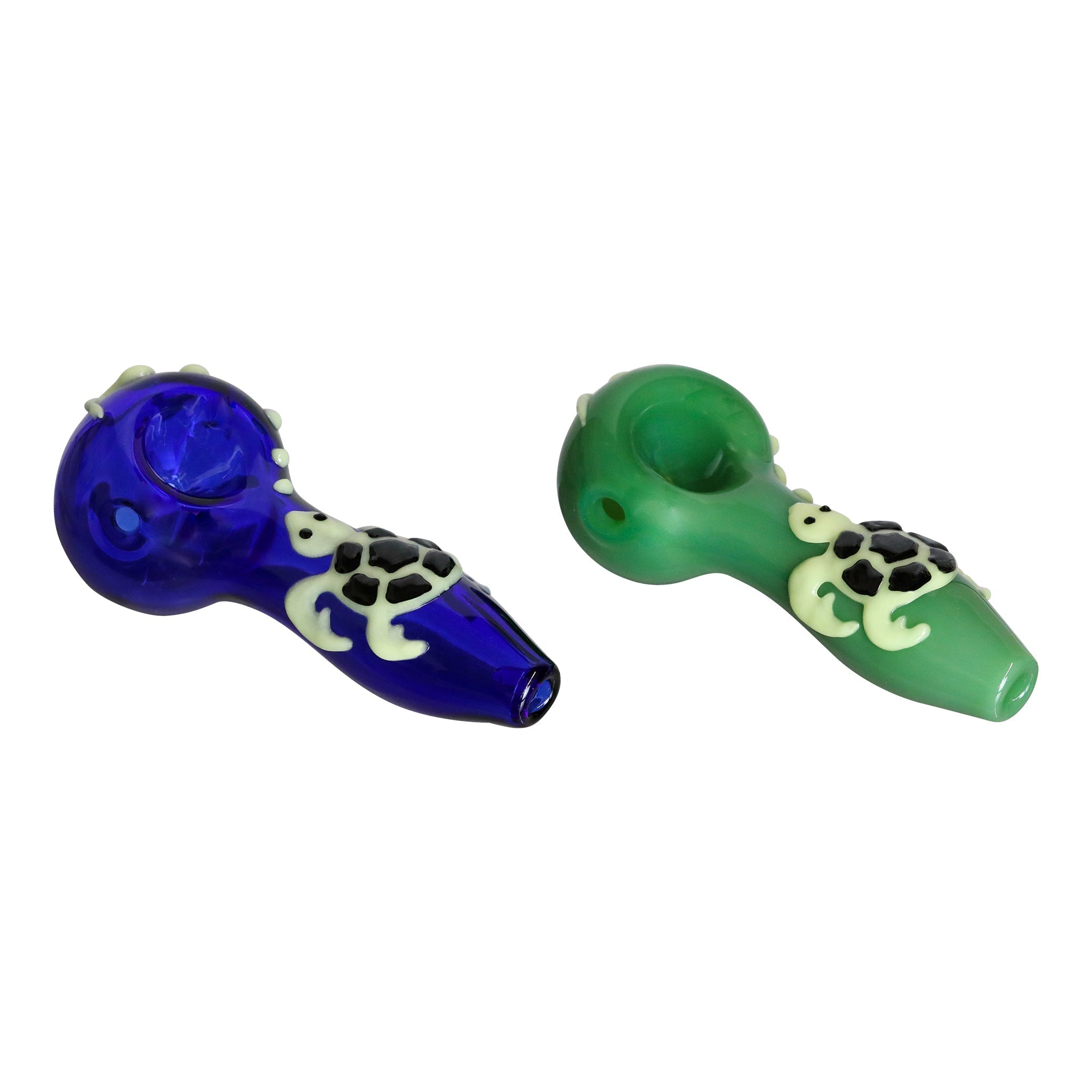 Glowing Turtle Pipe - 4in - Image 3