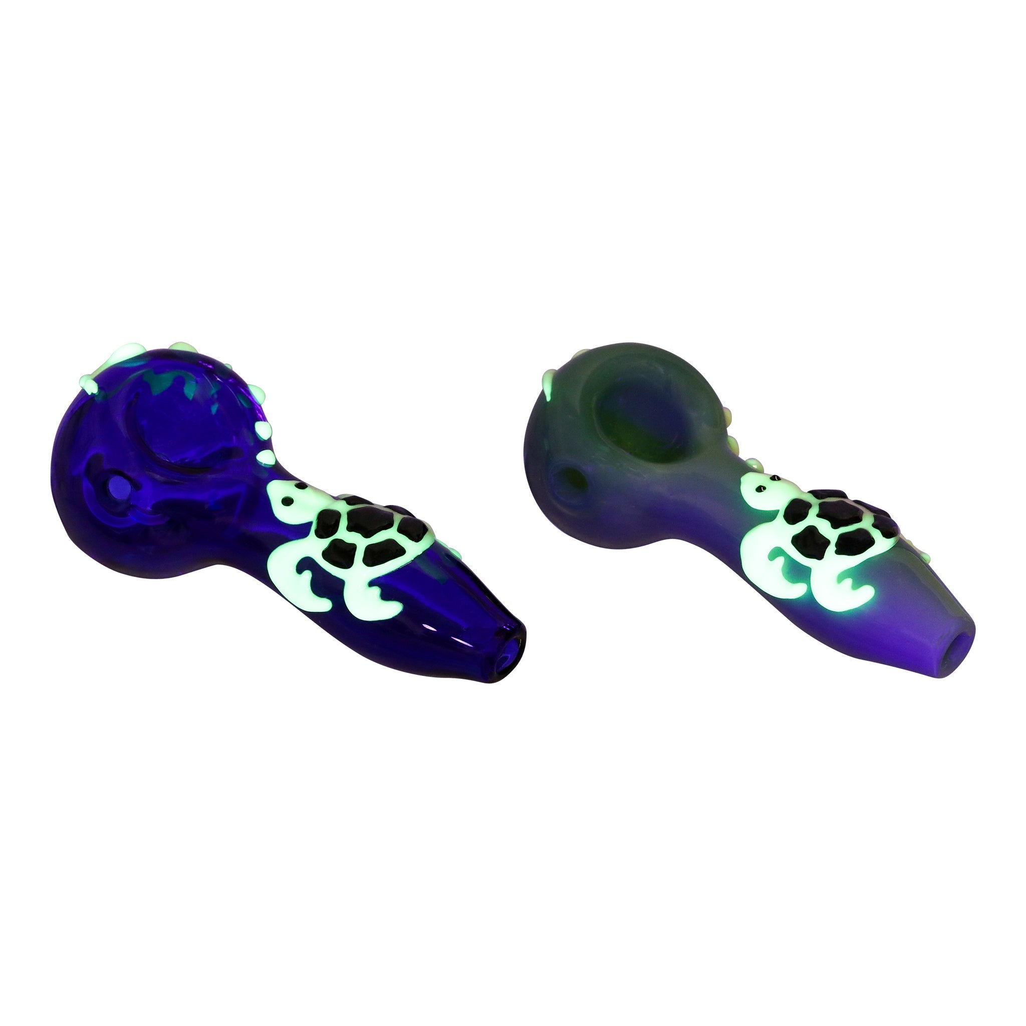 Glowing Turtle Pipe - 4in - Image 4