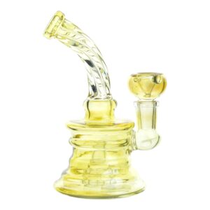 Golden Corkscrew Mini Bong - 6in