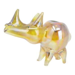 Golden Rhino Glass Pipe