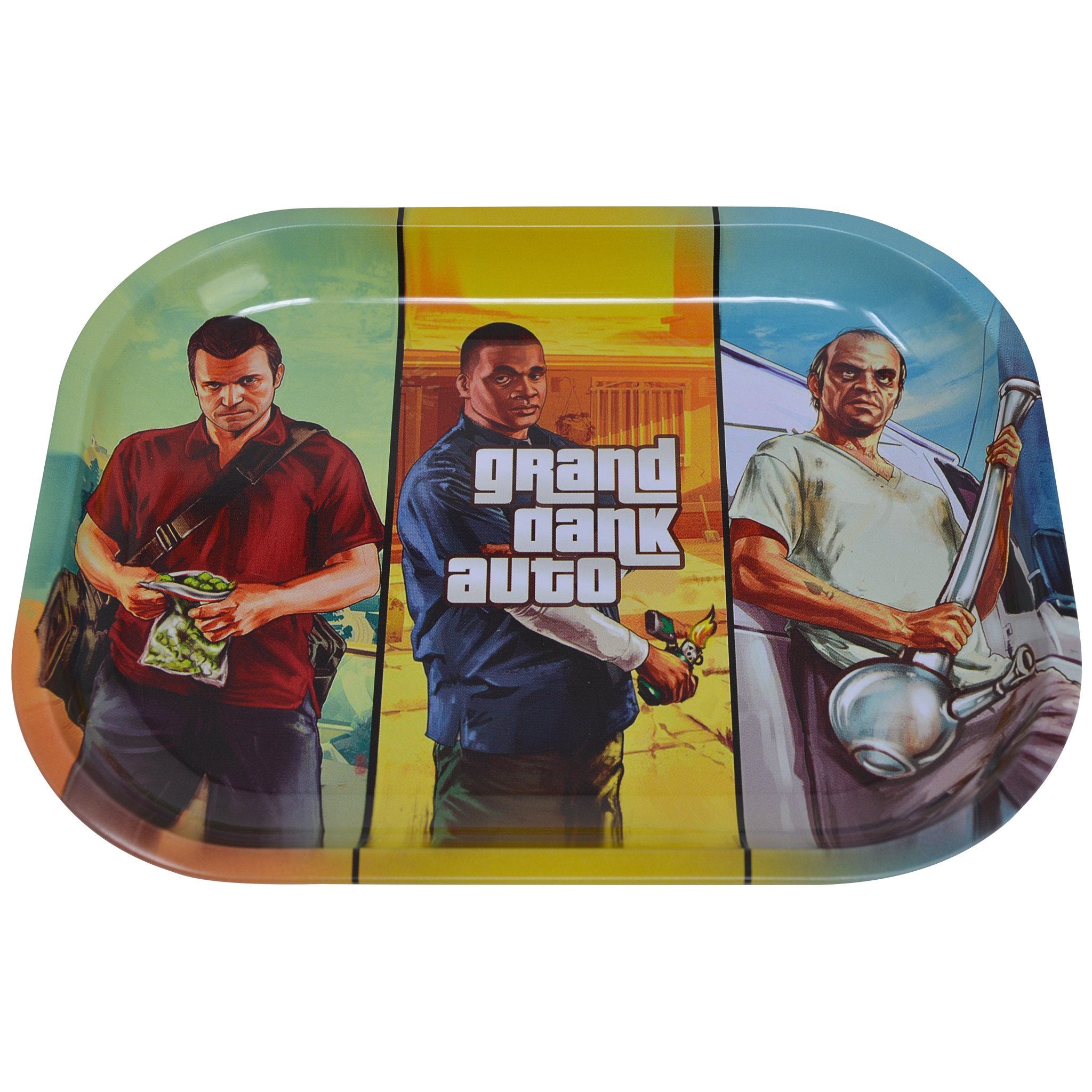 Grand Dank Metal Mini Rolling Tray - 7in