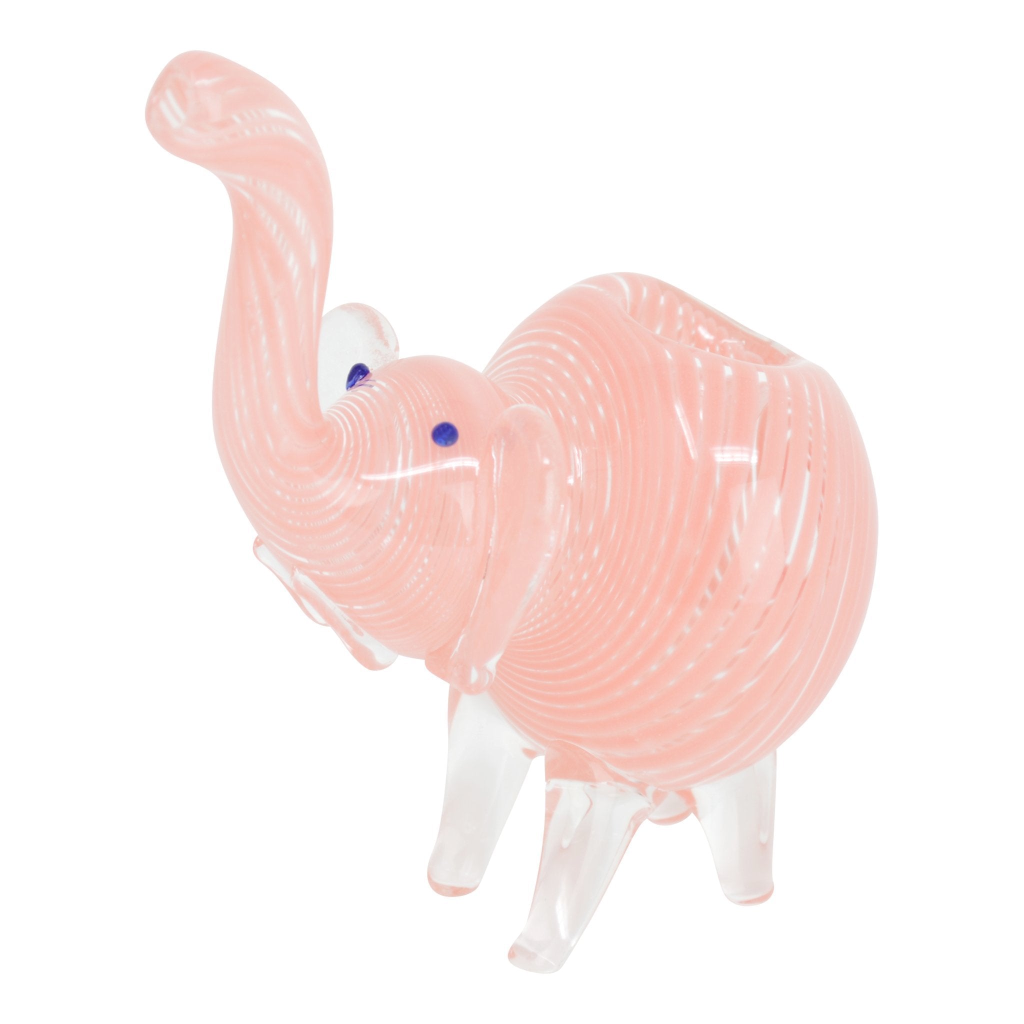 Pink Grand Elephant Pipe - 4in
