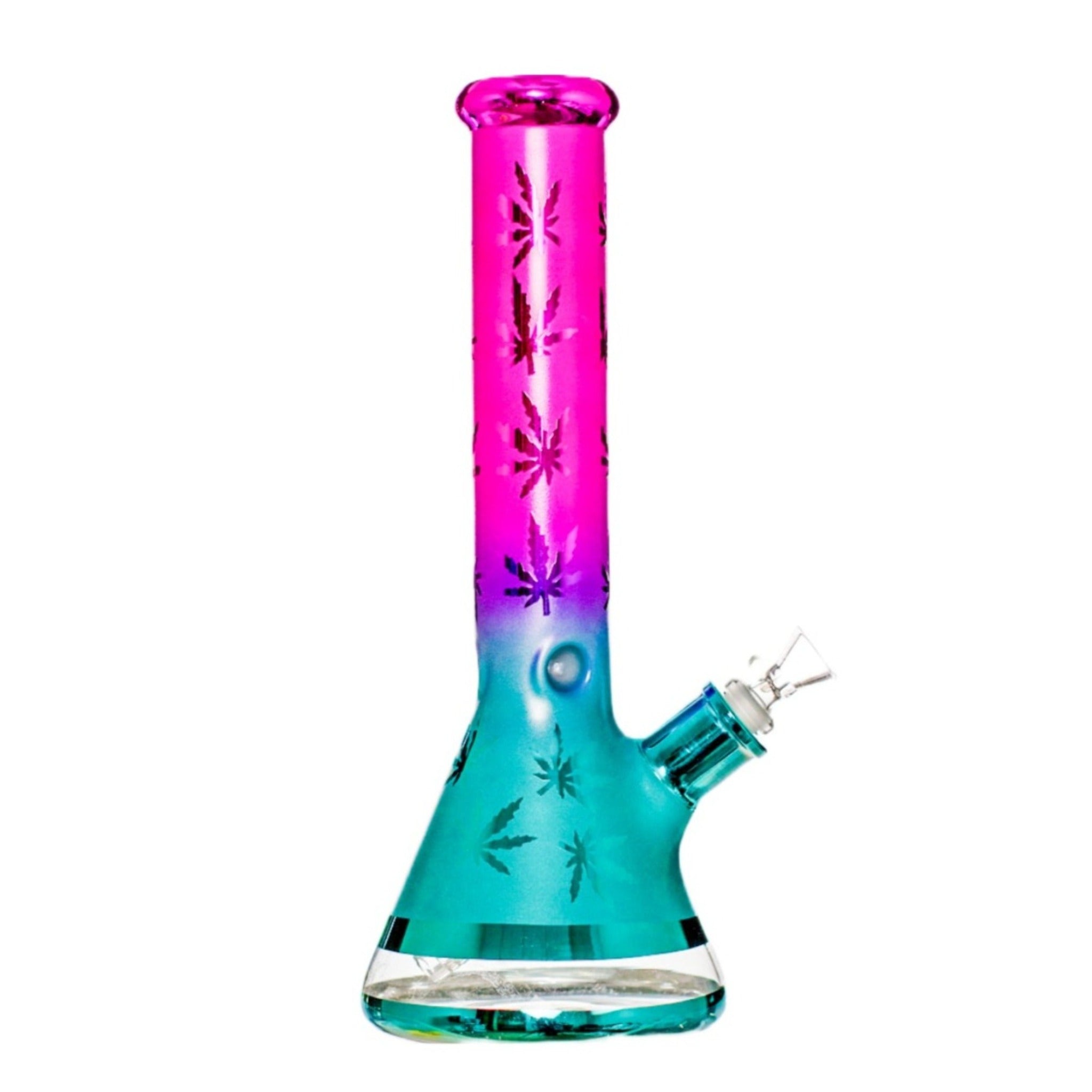 Grandaddy Purp Leaf Beaker Bong - 14in