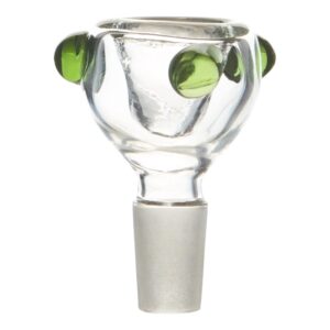 Green Dotted Bowl - 14mm Male