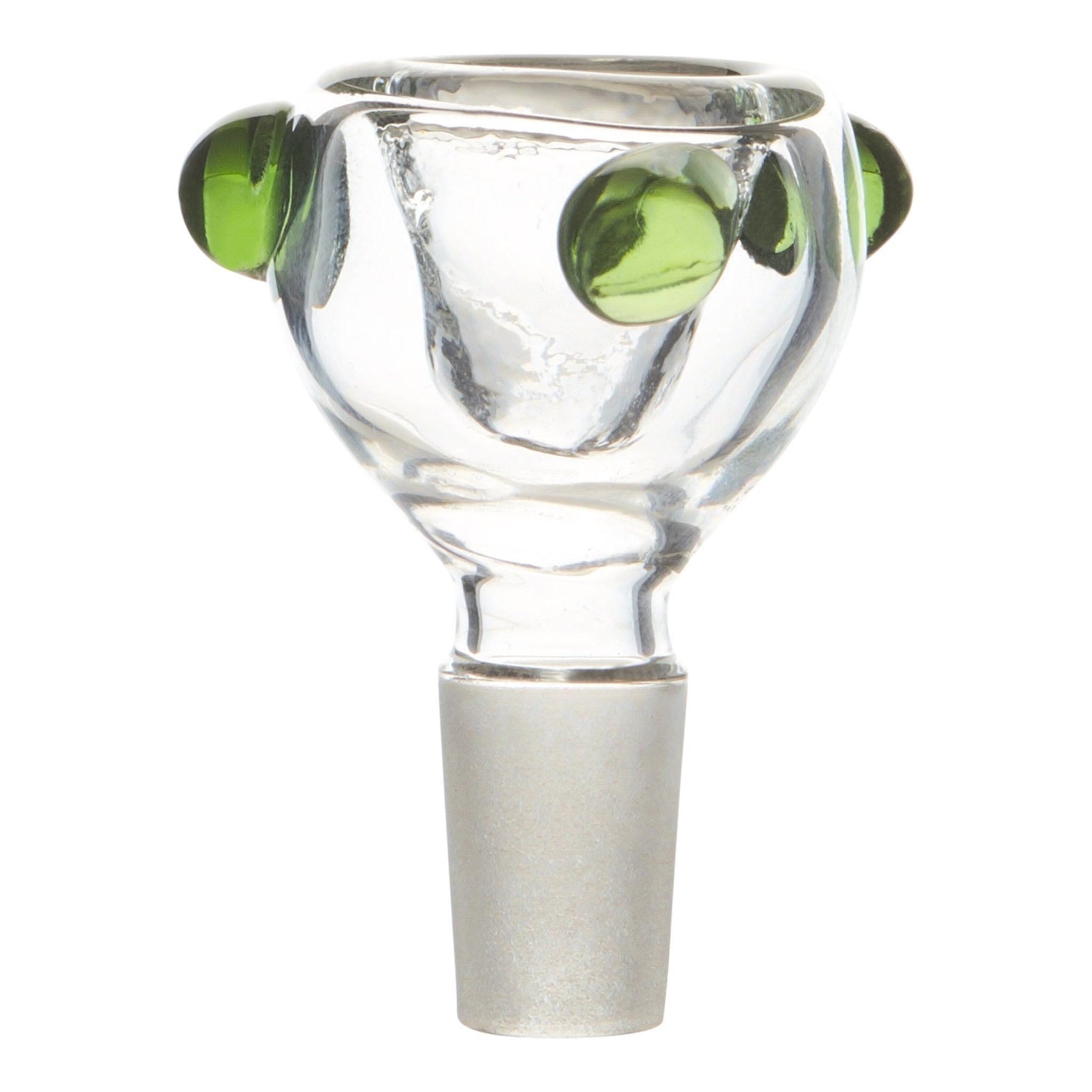 Green Dotted Bowl - 14mm Male