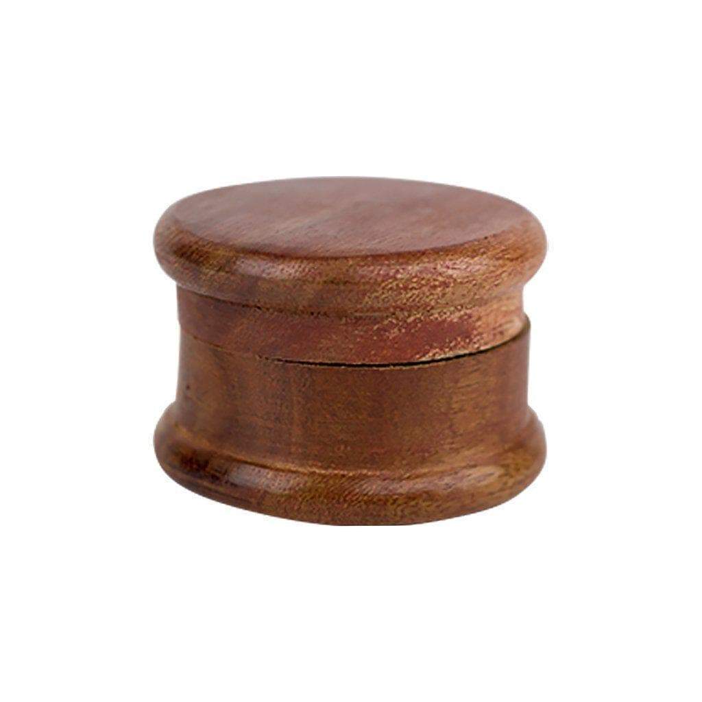 Handmade Wood Herb Grinder - 2 Parts - Image 2