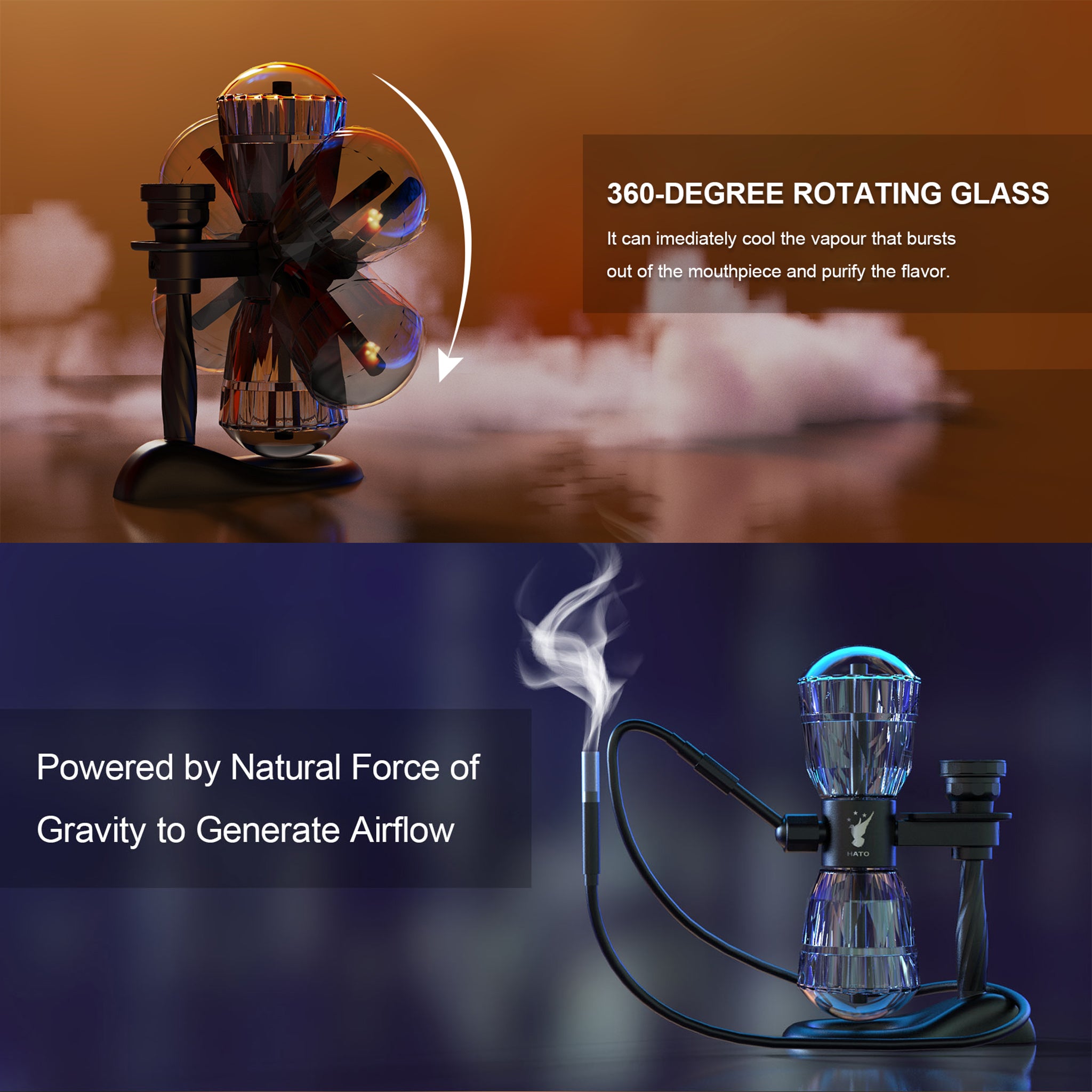 3 in 1 Gravity Bong - 15in - Image 5