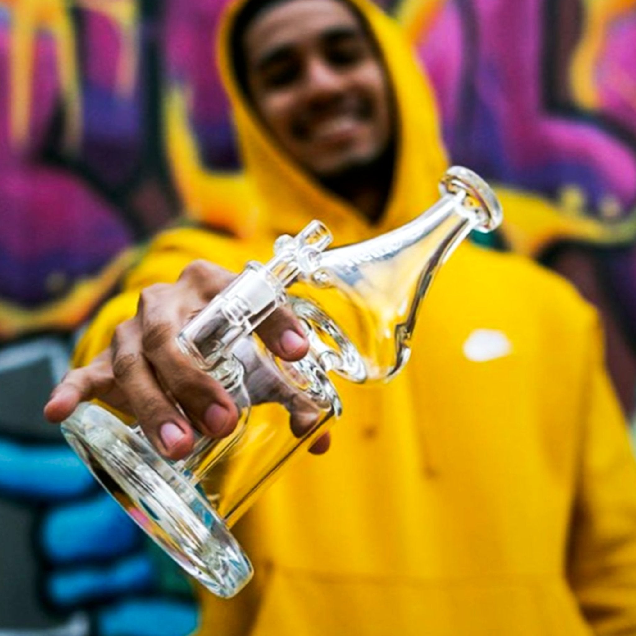 Helix Clear Beaker Water Pipe by Grav Labs - 9in - Image 2