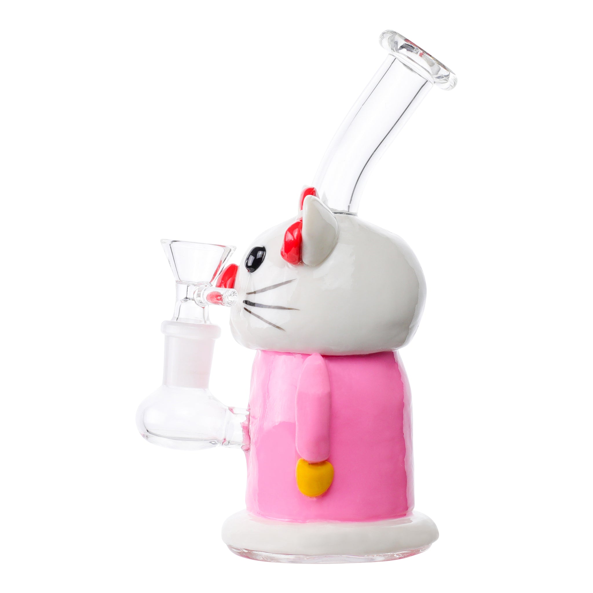 Kitty Cat Bubbler Bong - 7in - Image 2