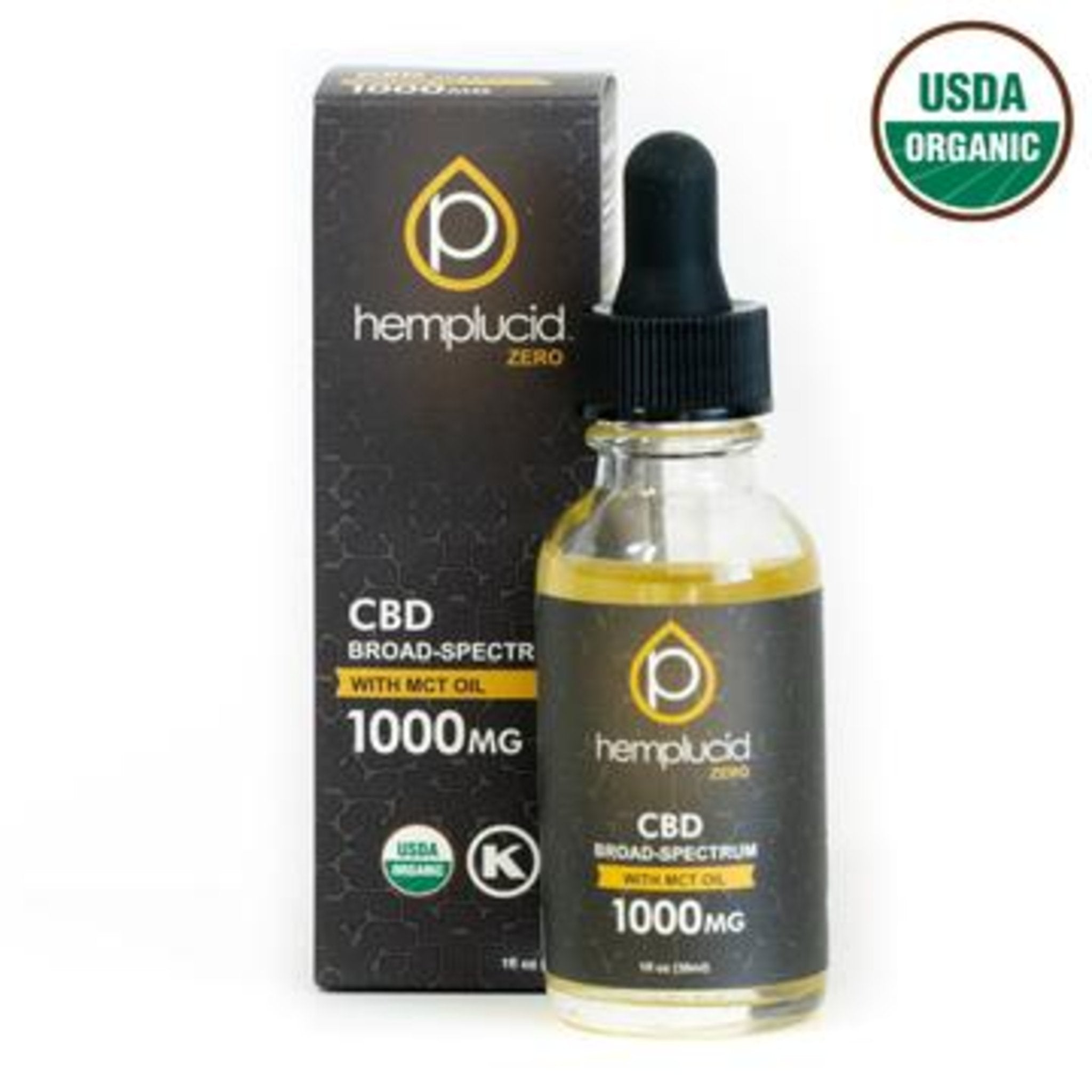 Hemplucid USDA Organic CBD Broad Spectrum Oil - MCT - Image 3