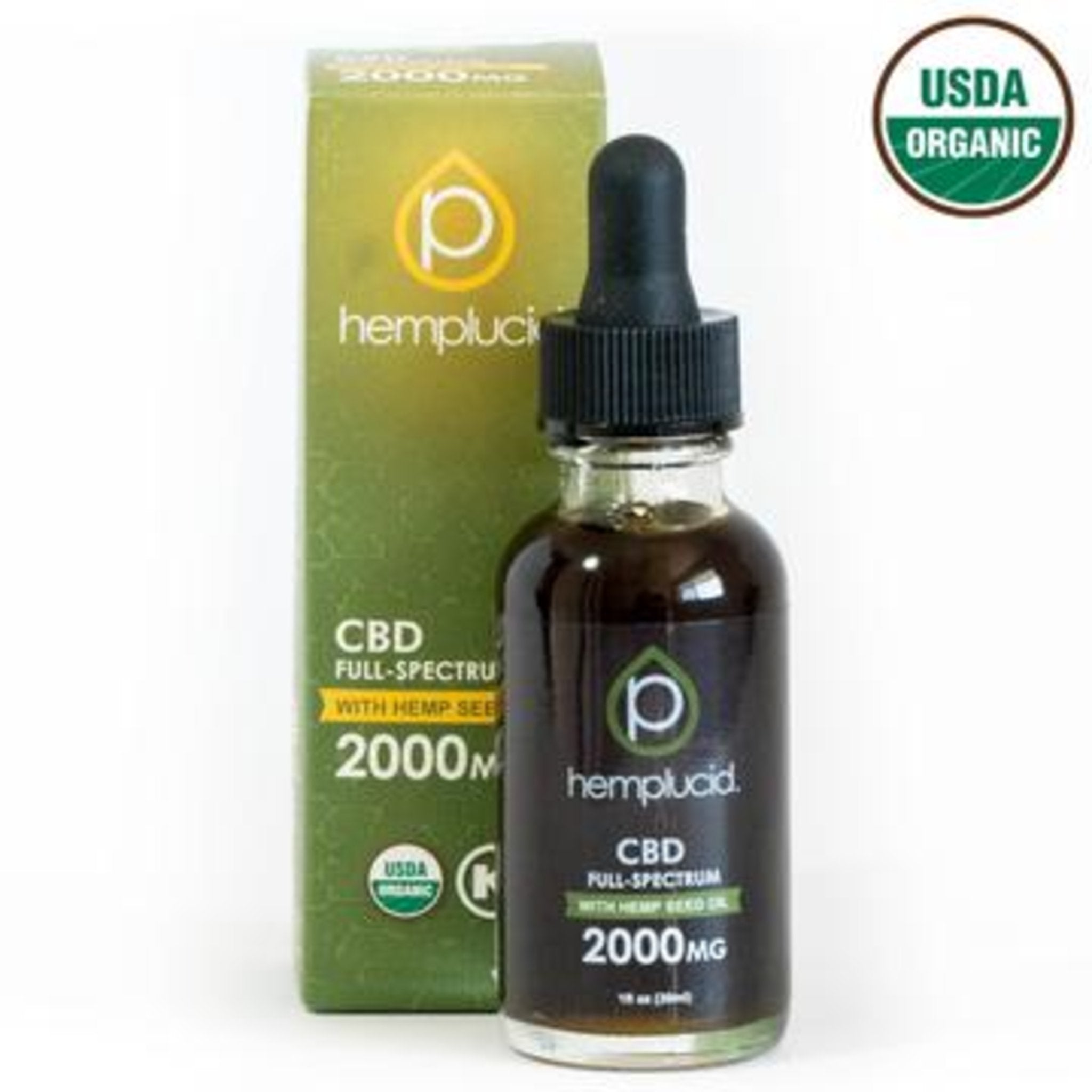 Hemplucid USDA Organic Full Spectrum CBD Oil - Hemp