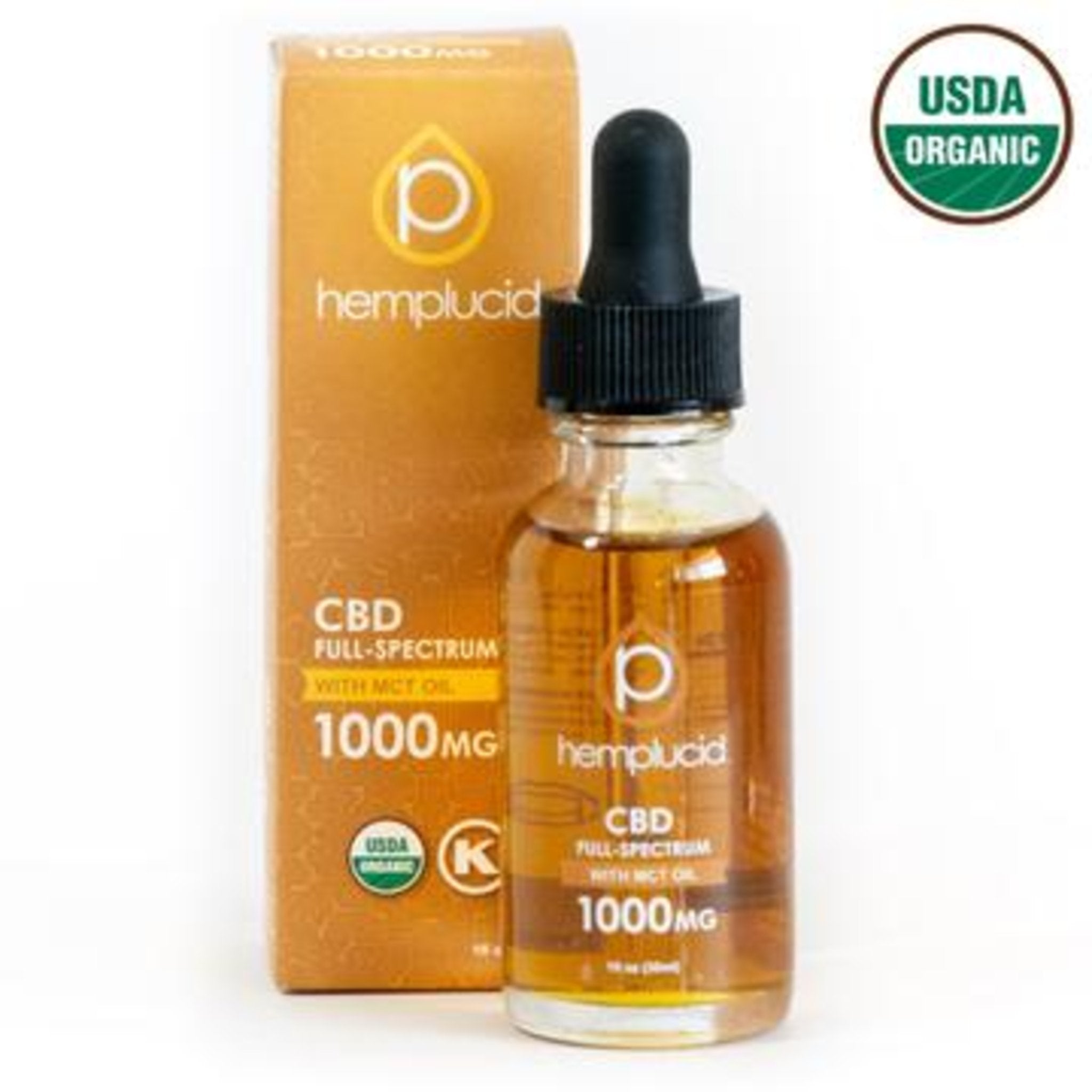 Hemplucid USDA Organic Full Spectrum CBD Oil - MCT - Image 3