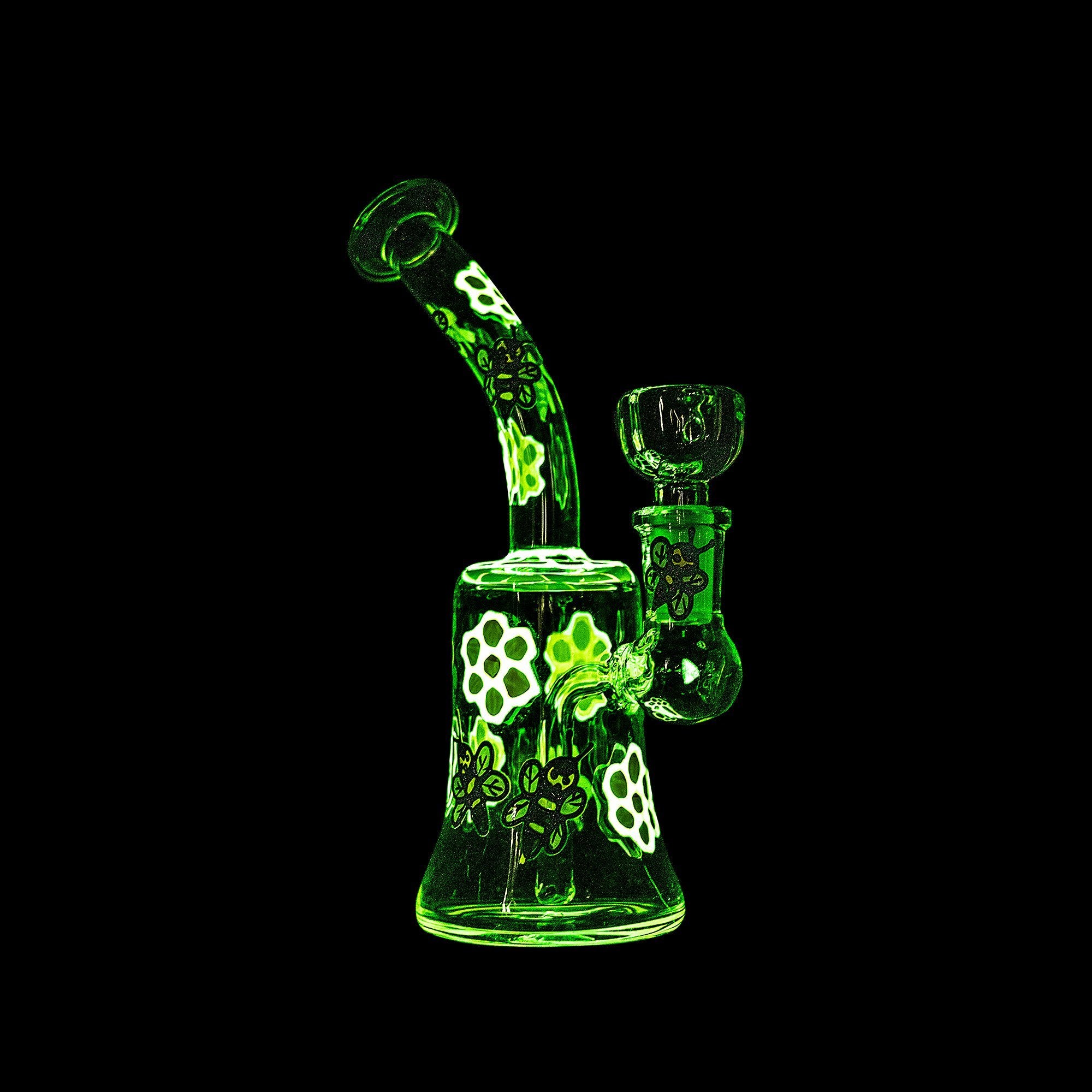 Honey Bee Glow Bong - 7in - Image 3