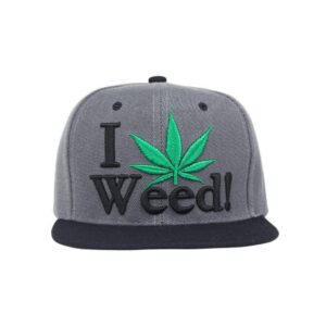 I Love Weed Snapback Hat