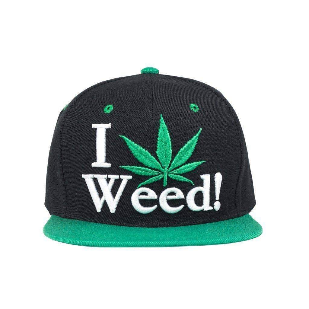 I Love Weed Snapback Hat - Image 4