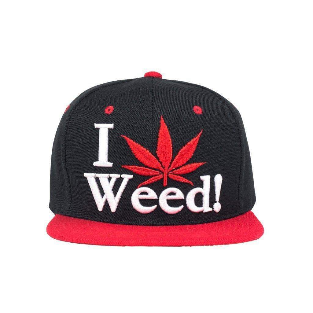 I Love Weed Snapback Hat - Image 3