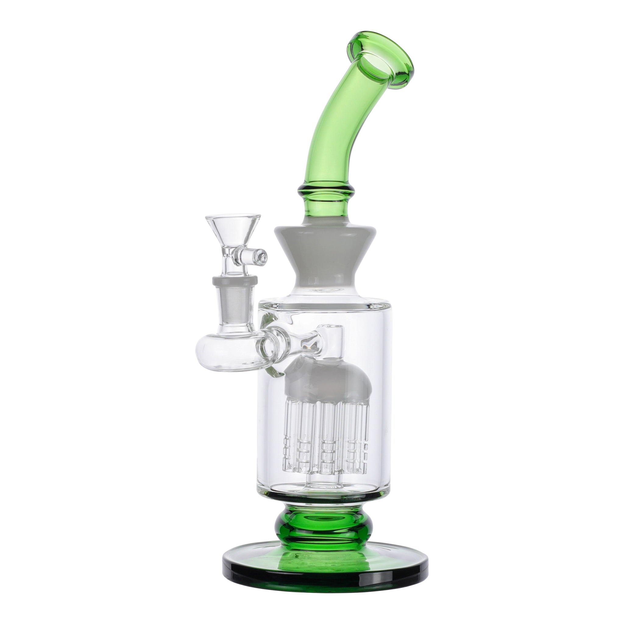 Jellyfish Funnel Perc Bong - 11in - Image 3