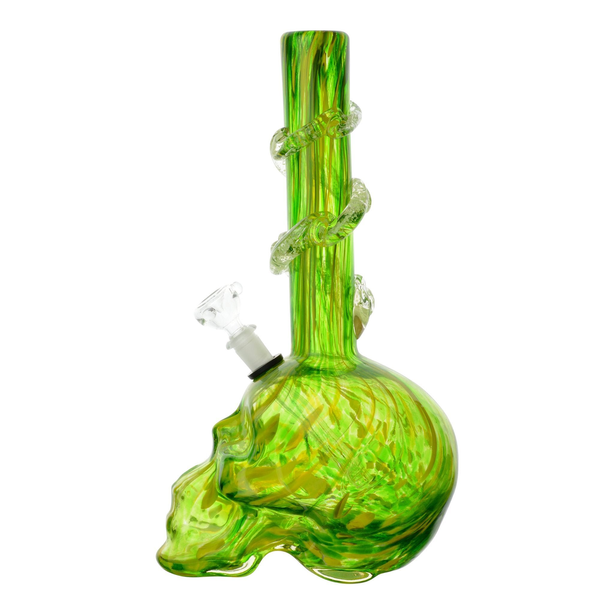 Large Dappled Skull Bong - 14in - Image 5