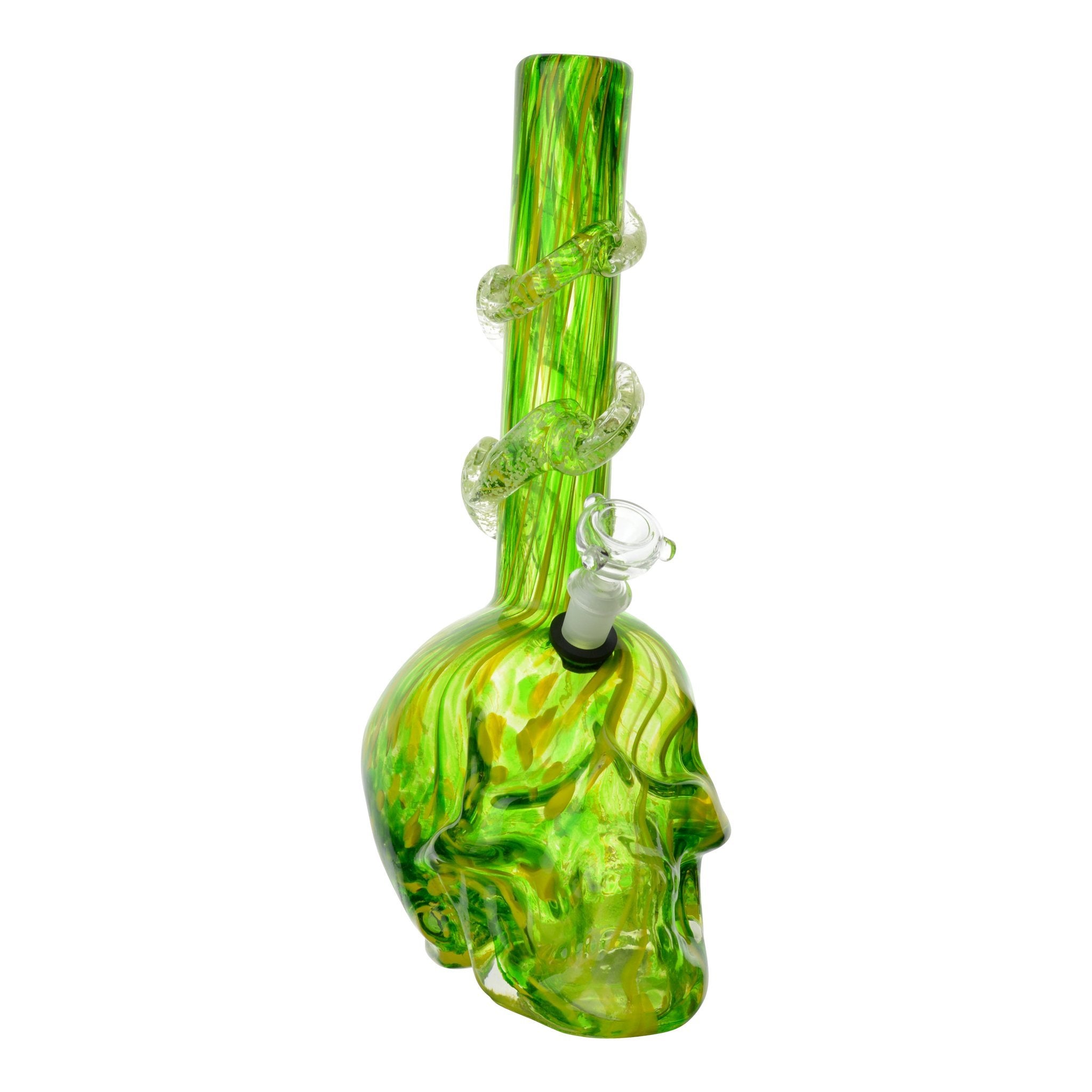 Large Dappled Skull Bong - 14in - Image 4