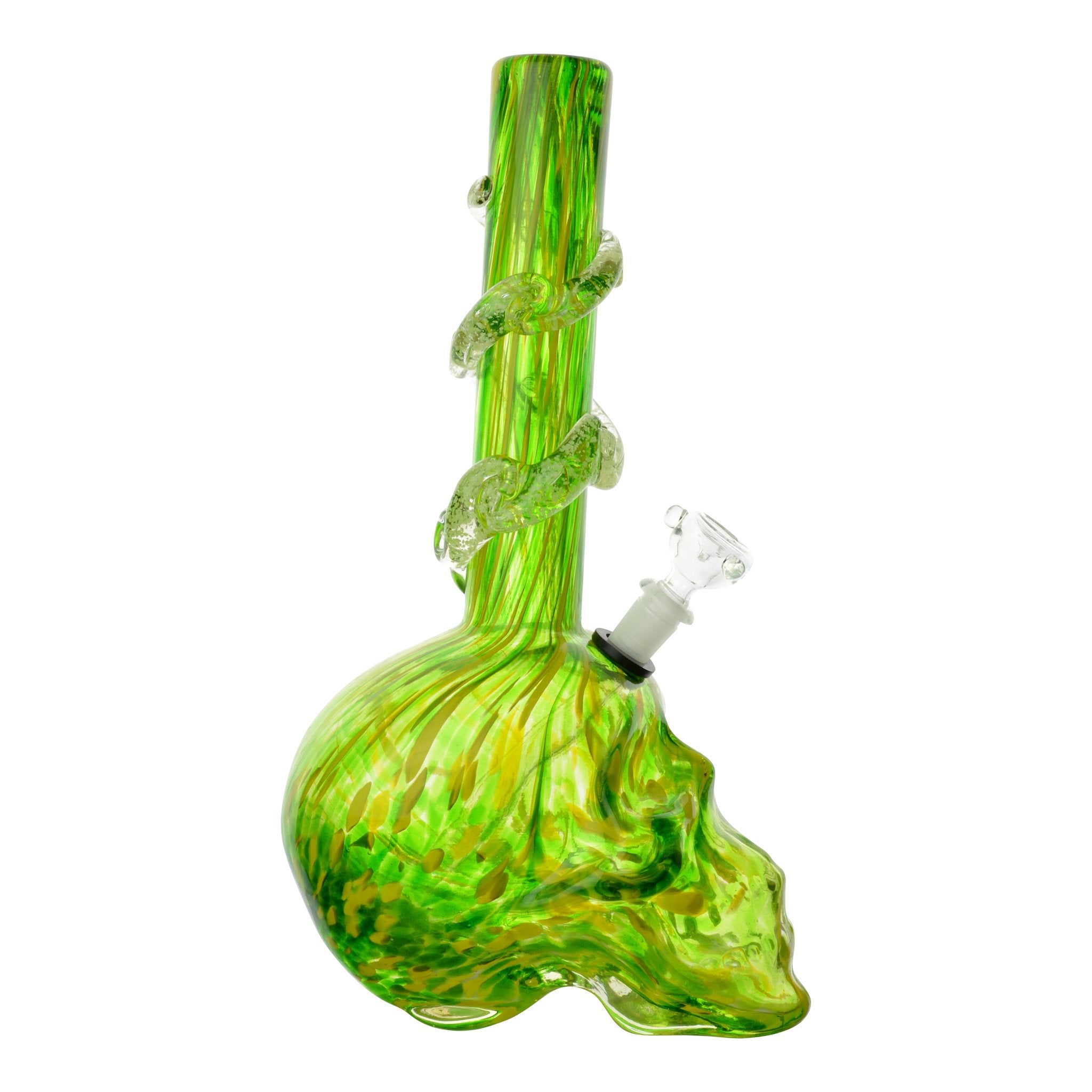 Large Dappled Skull Bong - 14in - Image 7