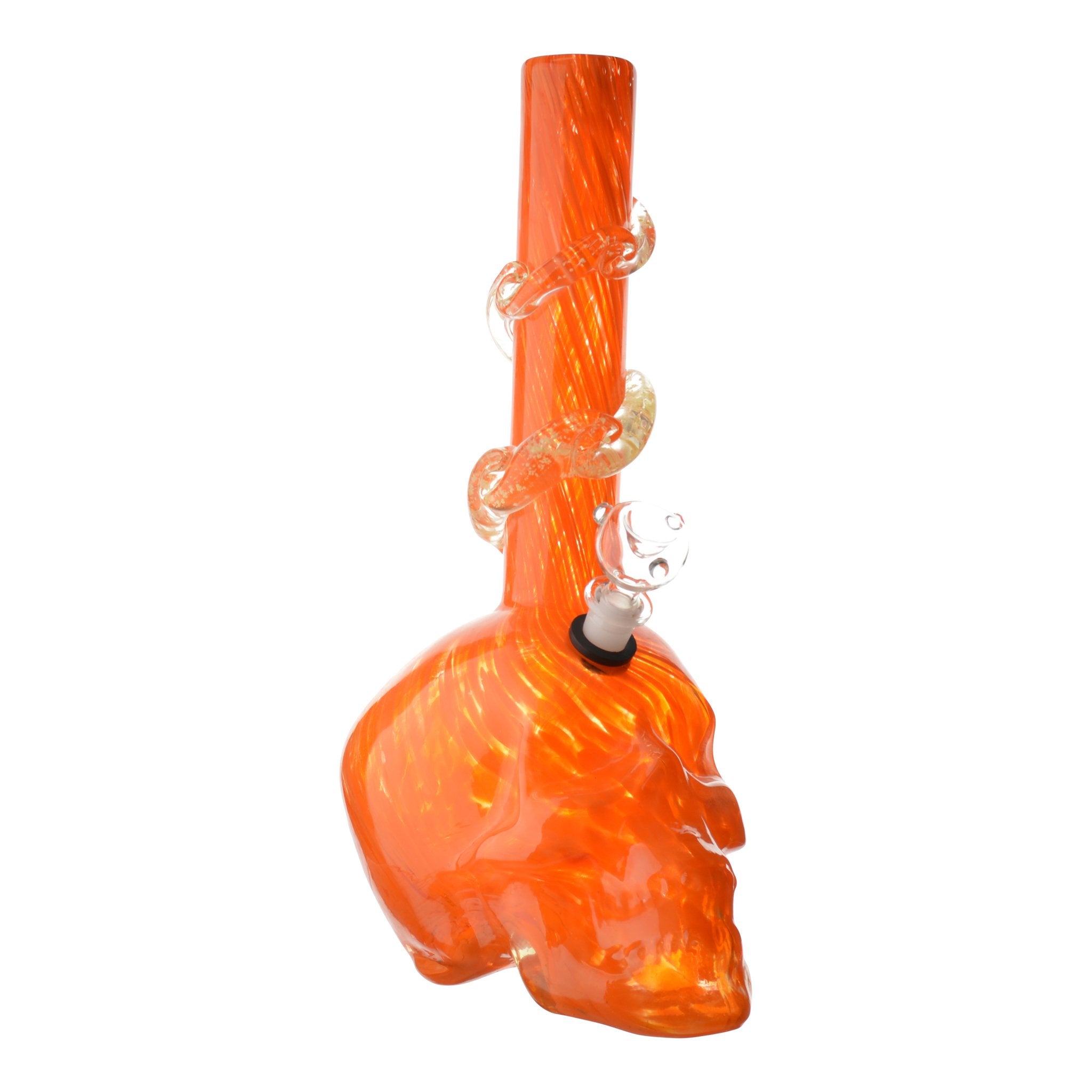 Large Dappled Skull Bong - 14in - Image 8