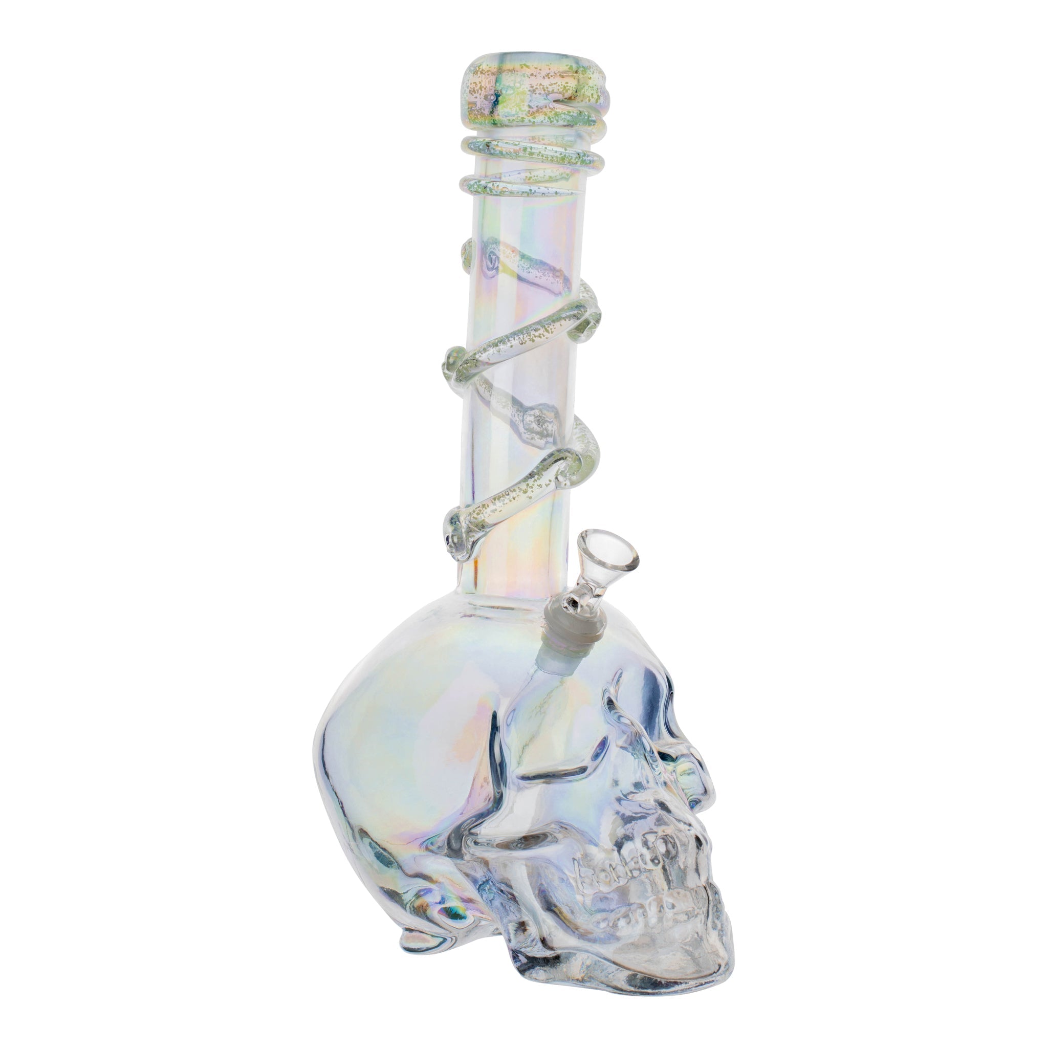 Large Dappled Skull Bong - 14in - Image 10