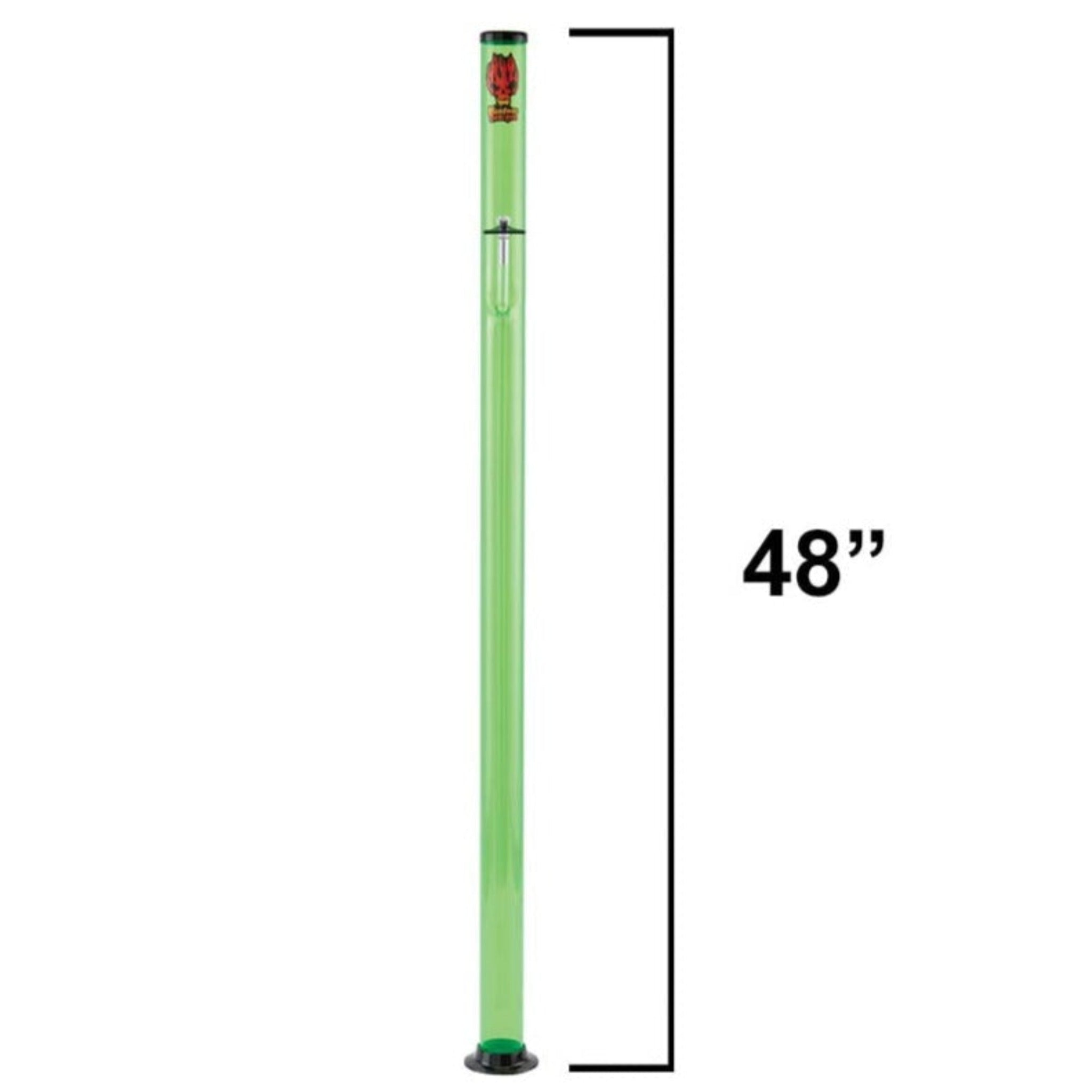 Lime Straight Tube Shooter Bong - 48in