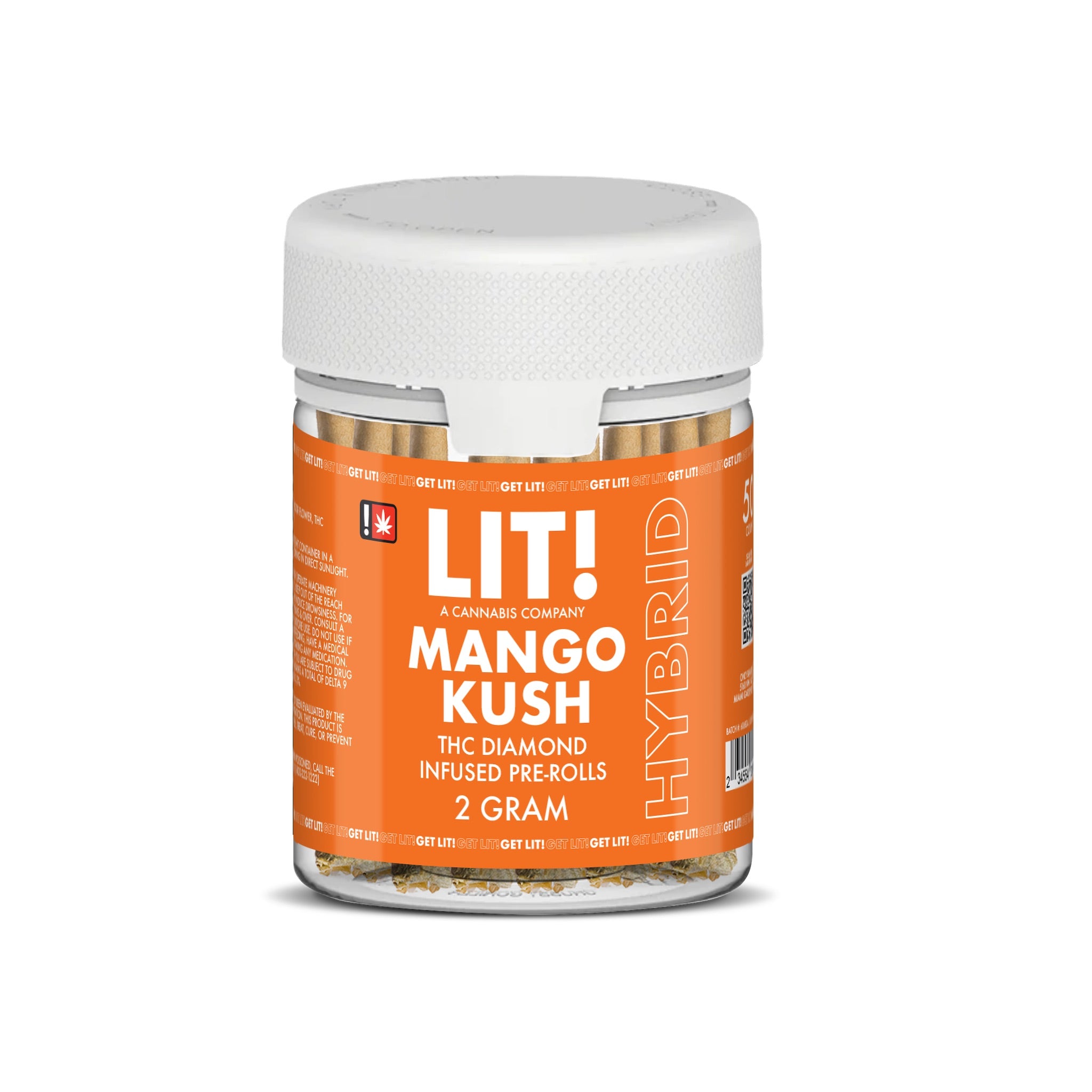 Lit! THC Diamond Infused Pre-Rolls - 50ct - Image 2