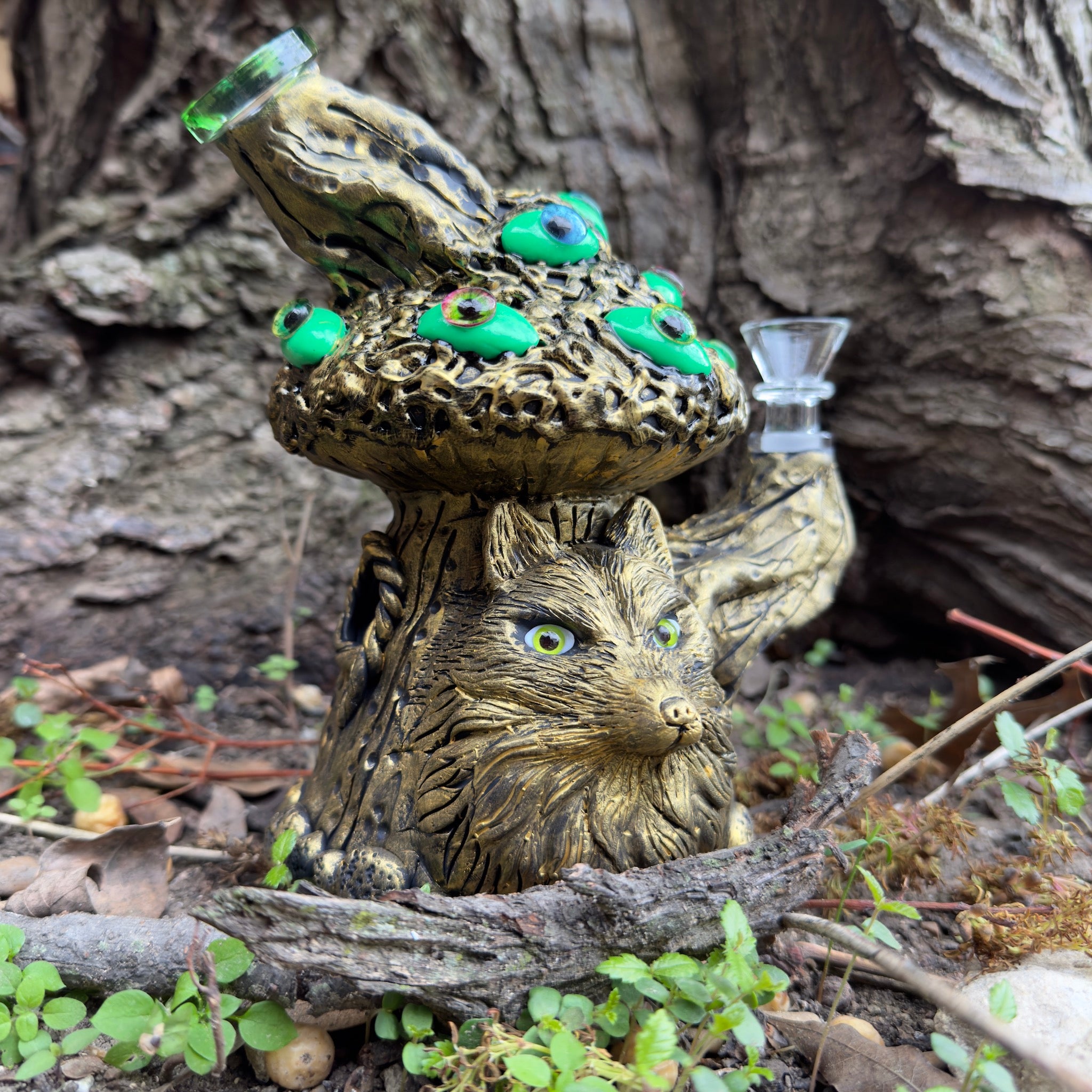 Magical Mushroom Mini Bong - 7in - Image 9