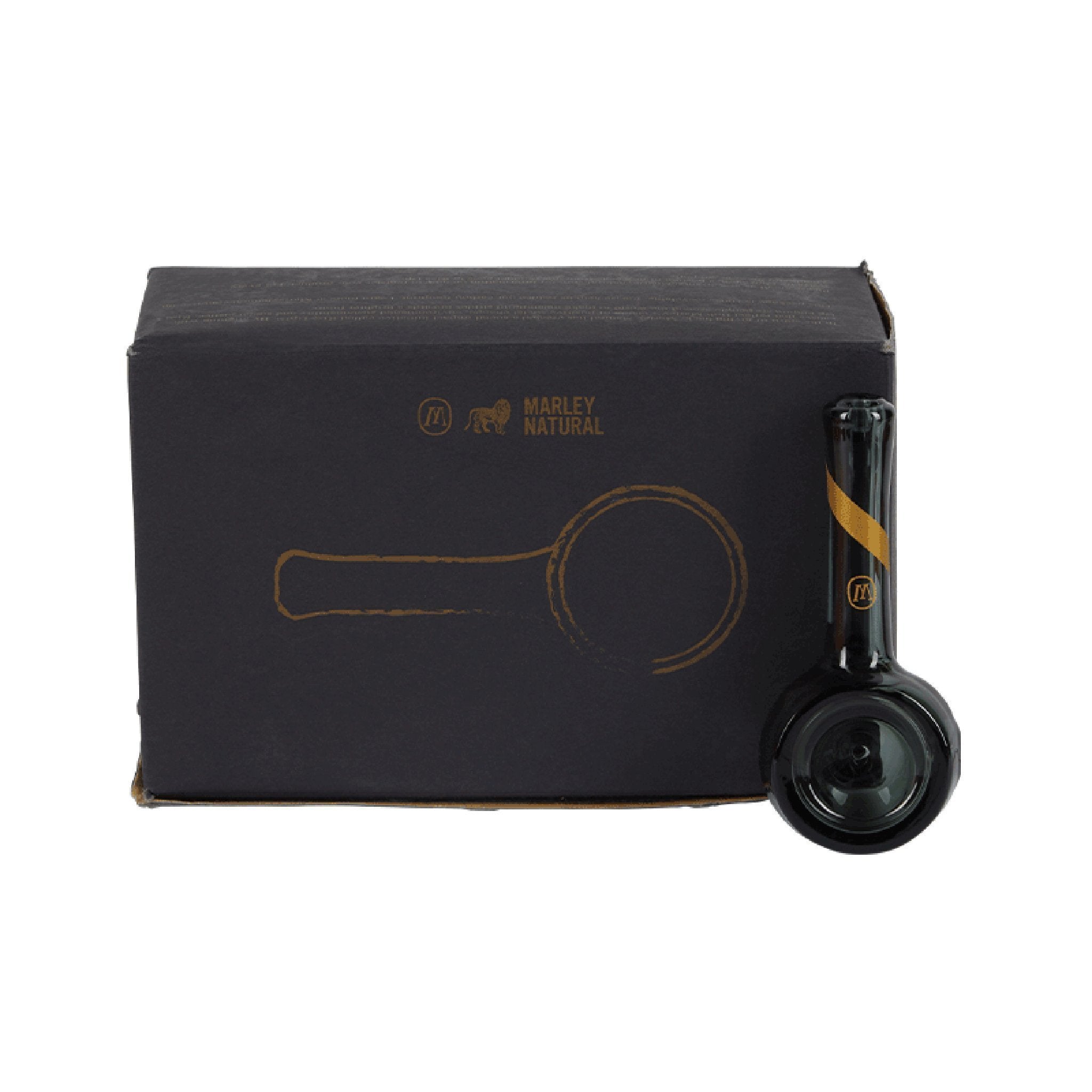 Marley Natural Smoked Glass Spoon Pipe - 4.5in - Image 2