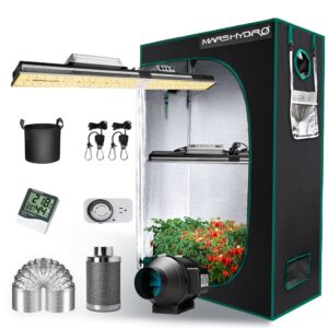 Mars Hydro SP3000 LED Grow Light and 2x4 Indoor Full Grow Tent Kit
