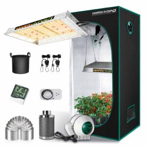 Mars Hydro TS600 LED Grow Light and 2x2 Indoor Full Grow Tent Kit