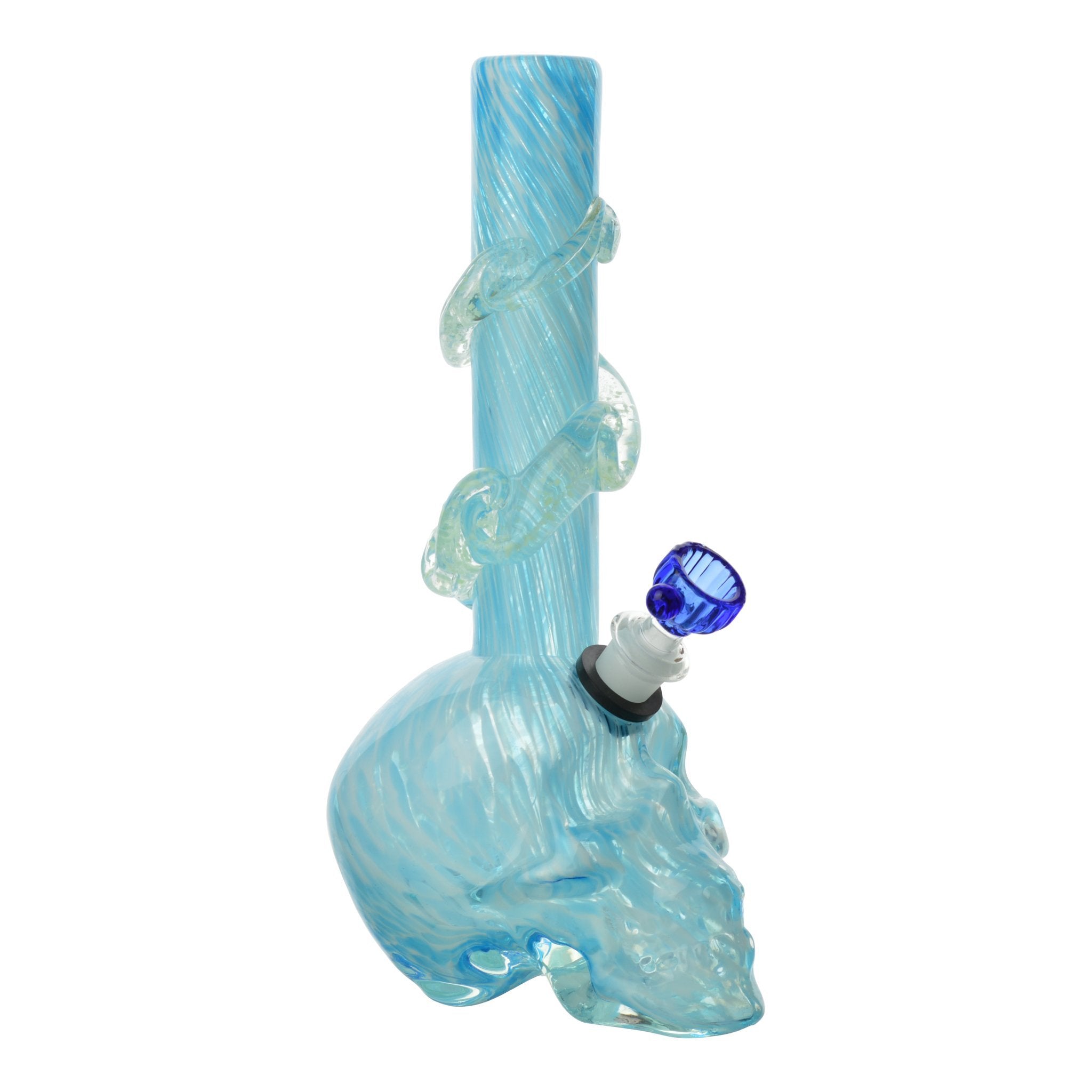 Medium Dappled Skull Bong - 11in - Image 3