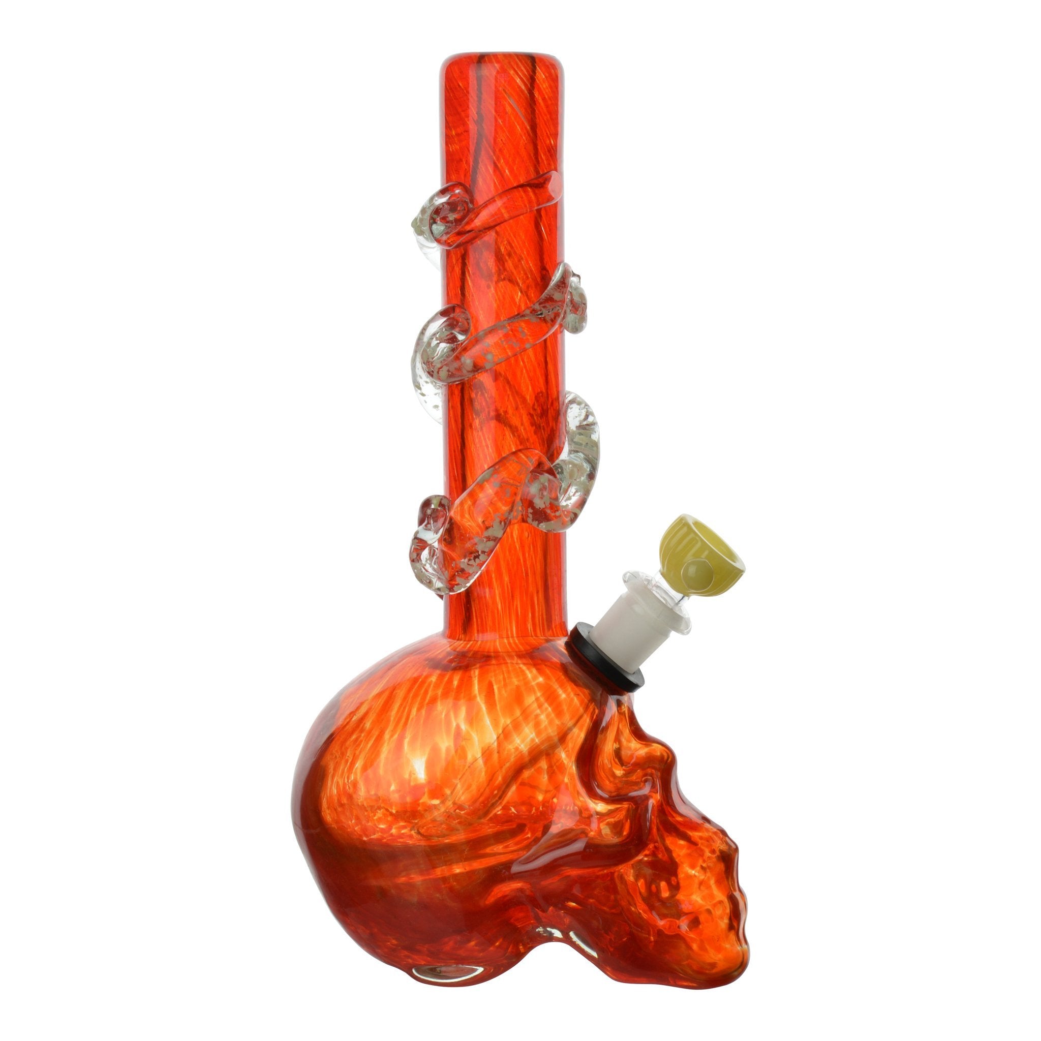 Medium Dappled Skull Bong - 11in - Image 4