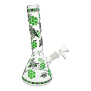 Mini Glowing Honey Bee Bong - 8in
