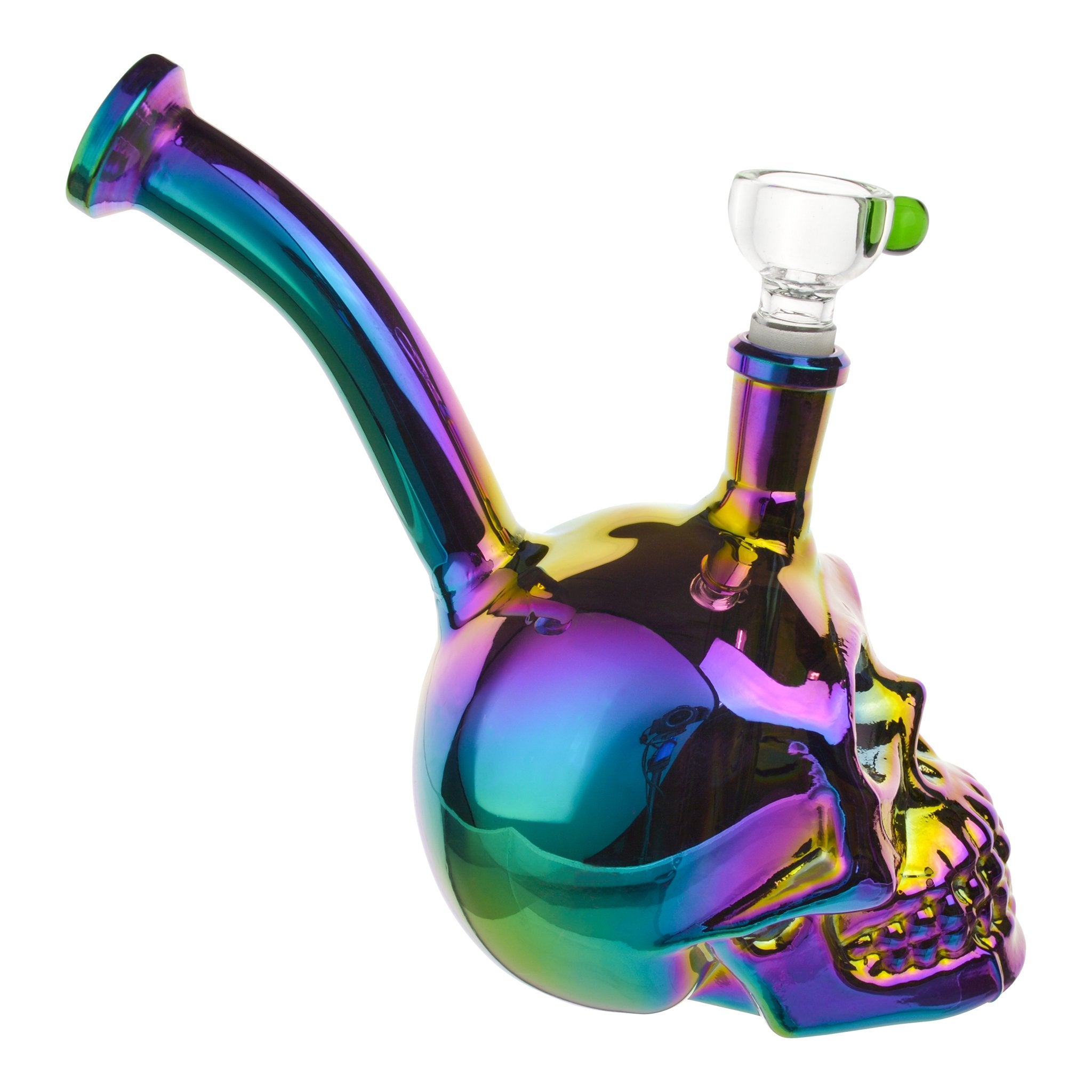 Mini Skull Bubbler - 8in - Image 7