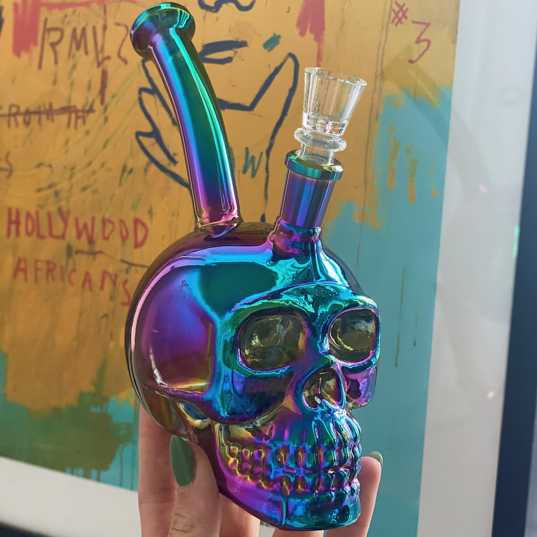 Mini Skull Bubbler - 8in - Image 3