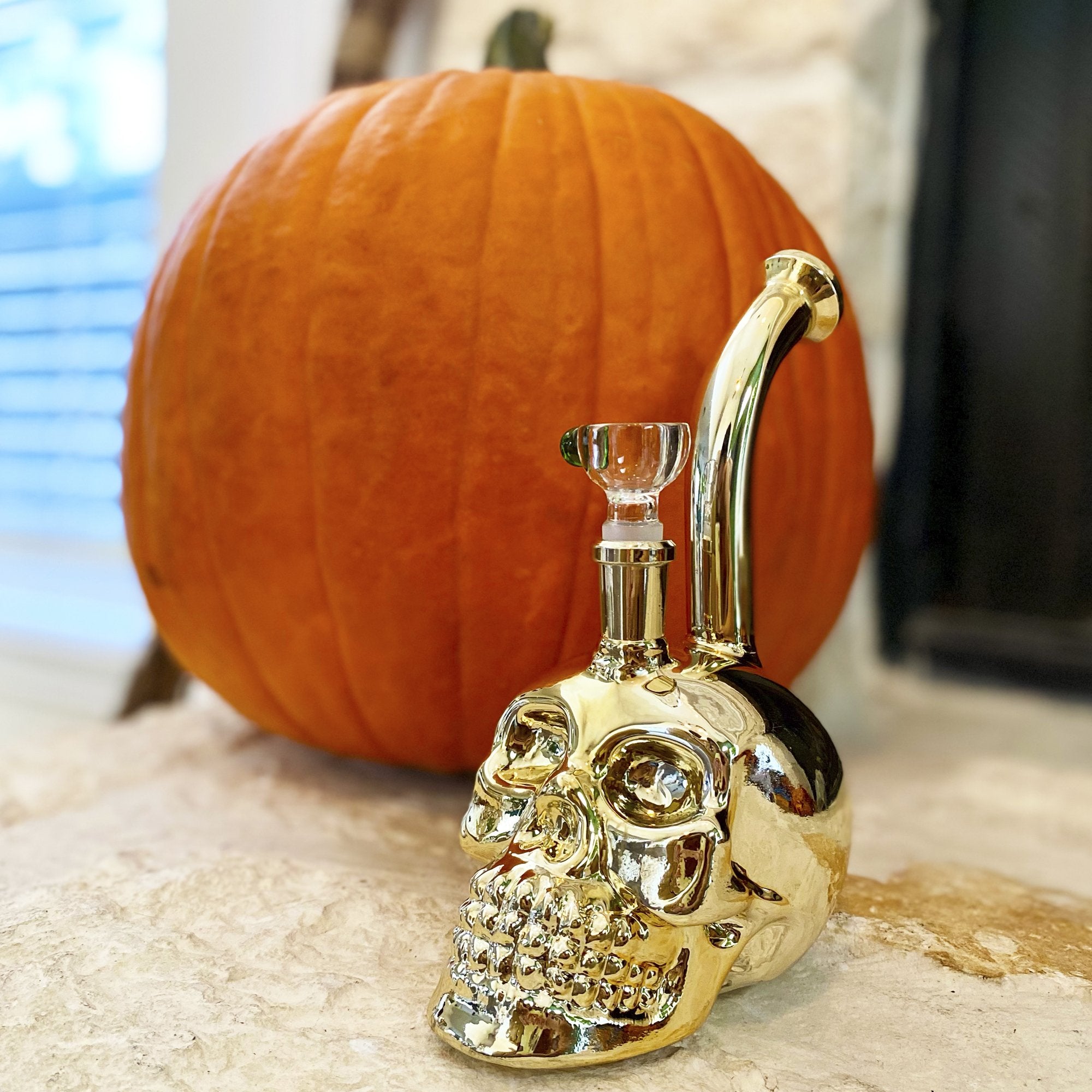 Mini Skull Bubbler - 8in - Image 4