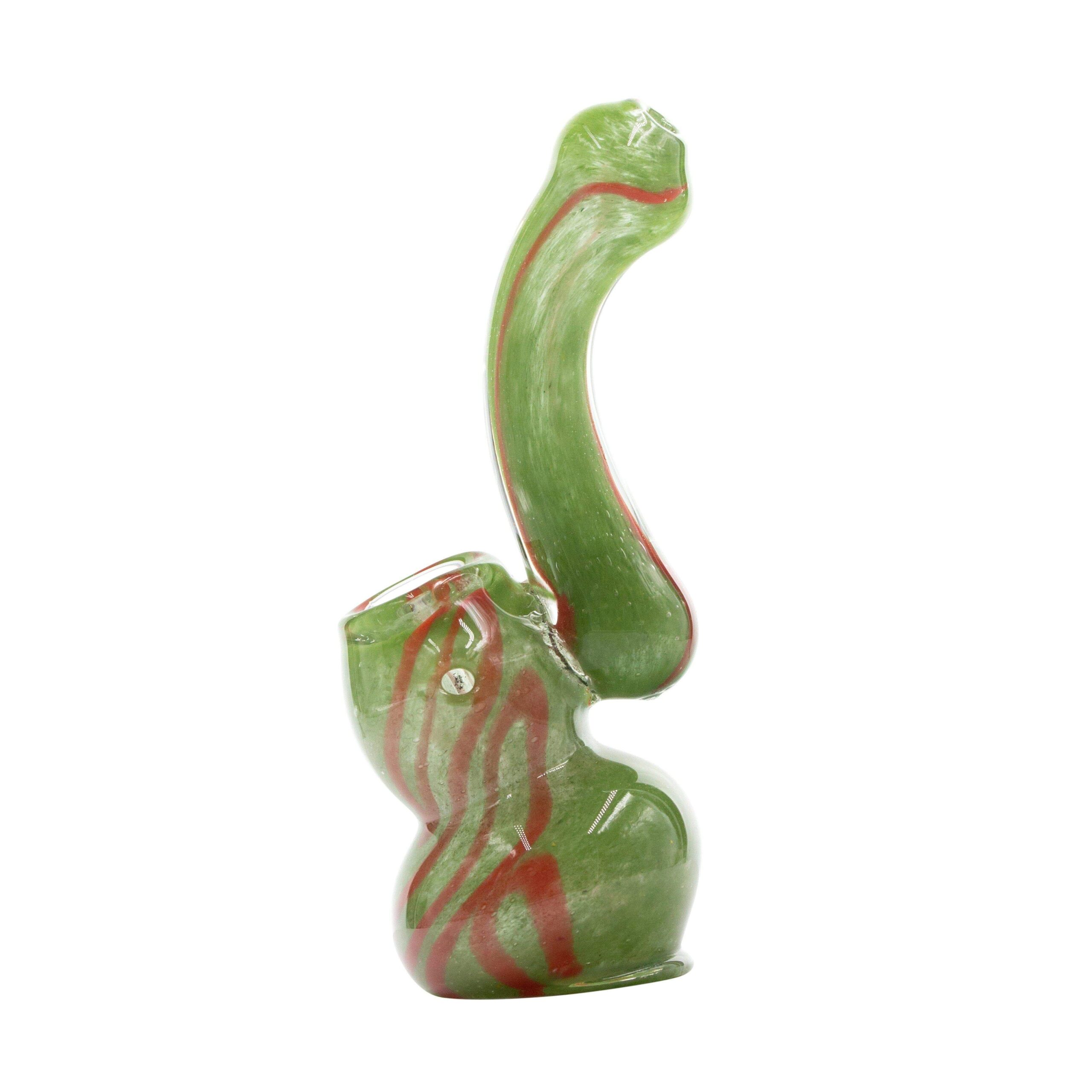 Mini Swirl Glass Bubbler - 4in