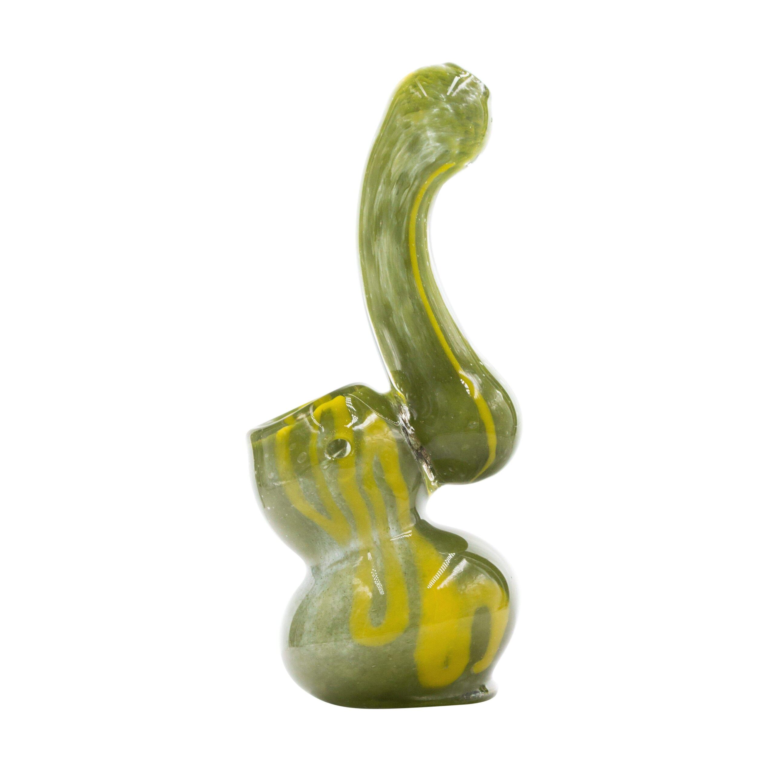 Mini Swirl Glass Bubbler - 4in - Image 2