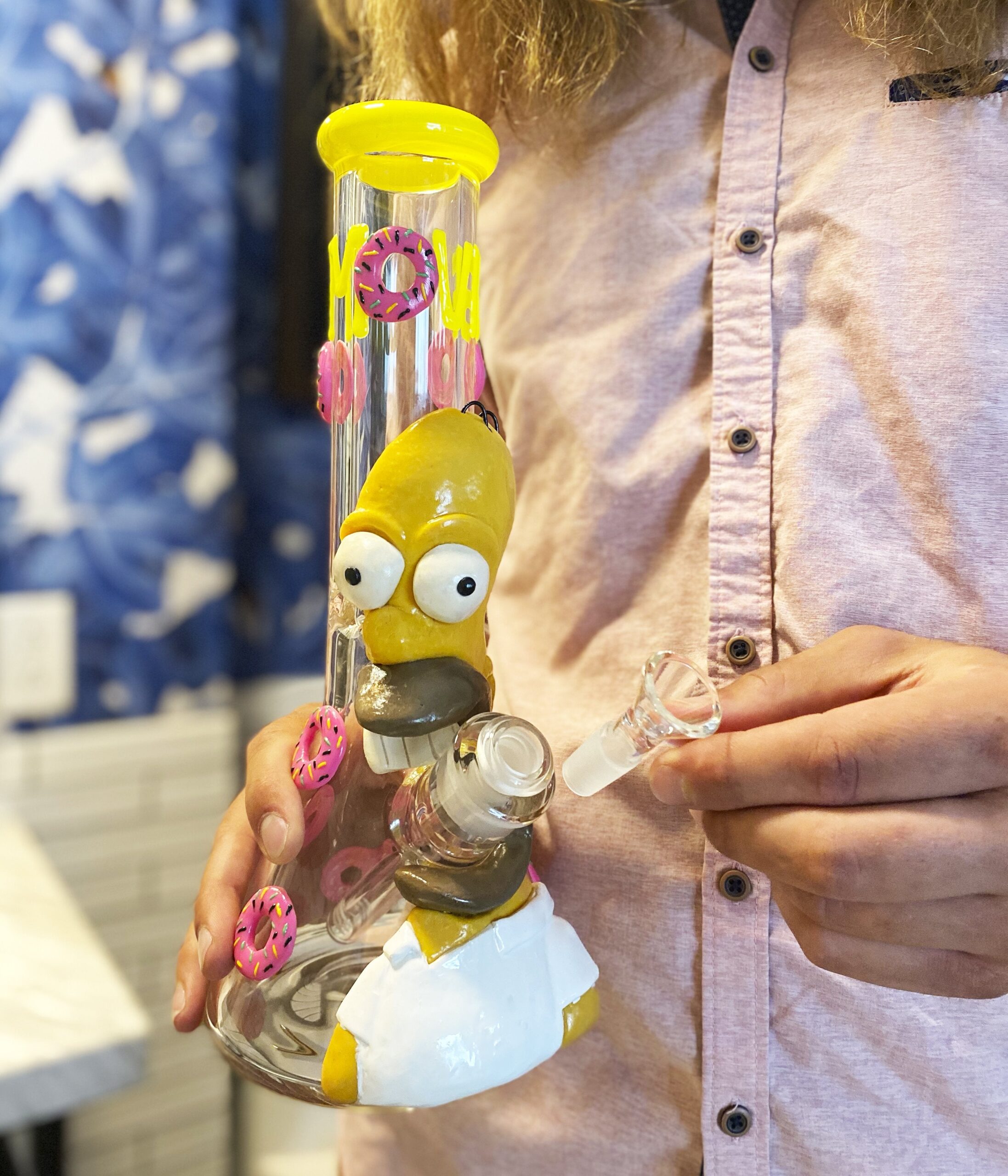 Mmm Donuts Beaker Bong - 13in - Image 2