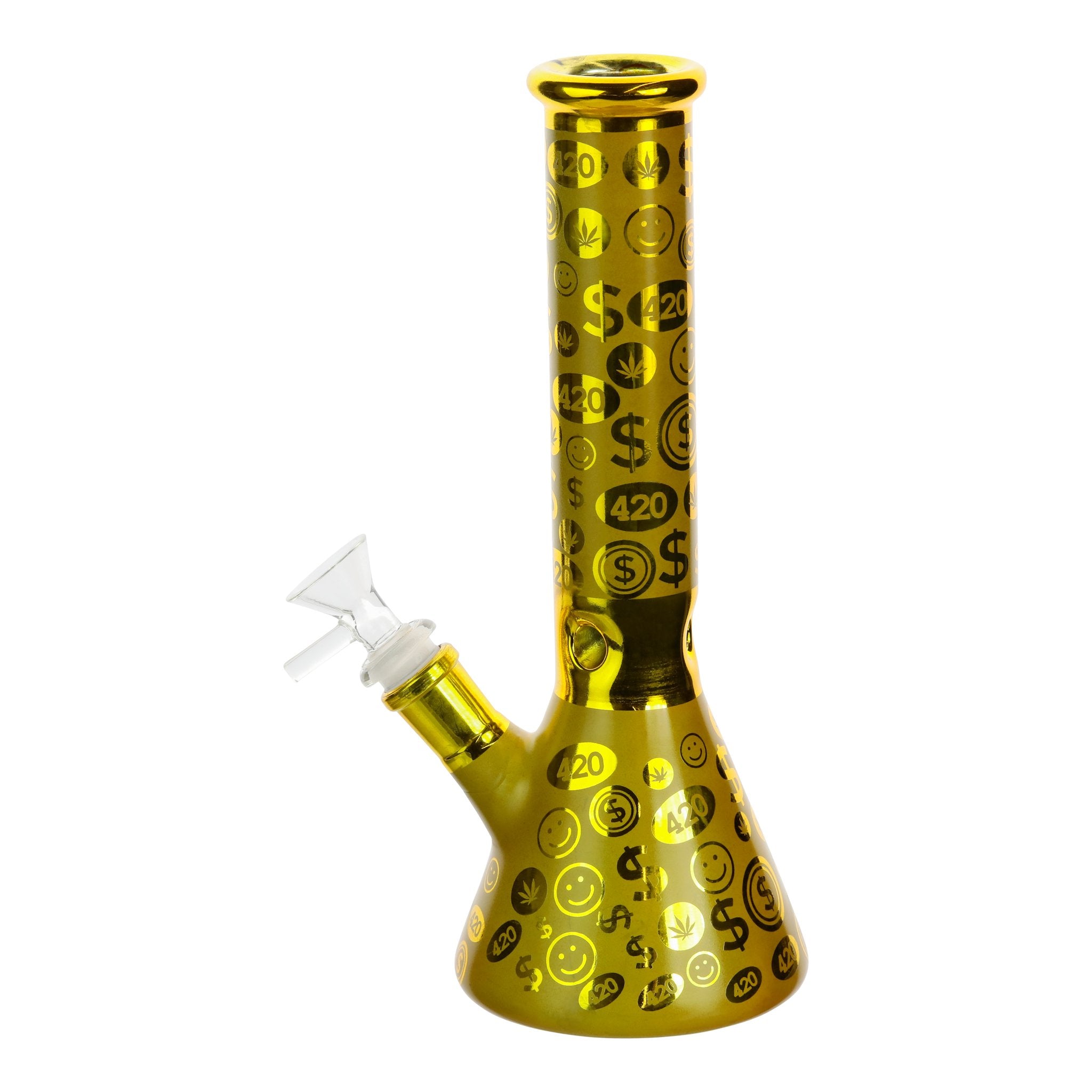 Money Bags Beaker Bong - 10in - Image 5