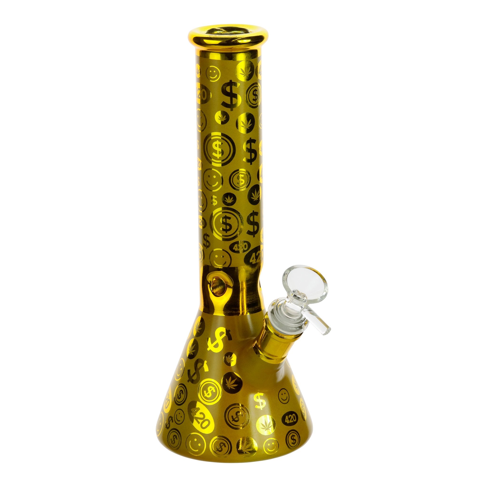 Money Bags Beaker Bong - 10in - Image 4