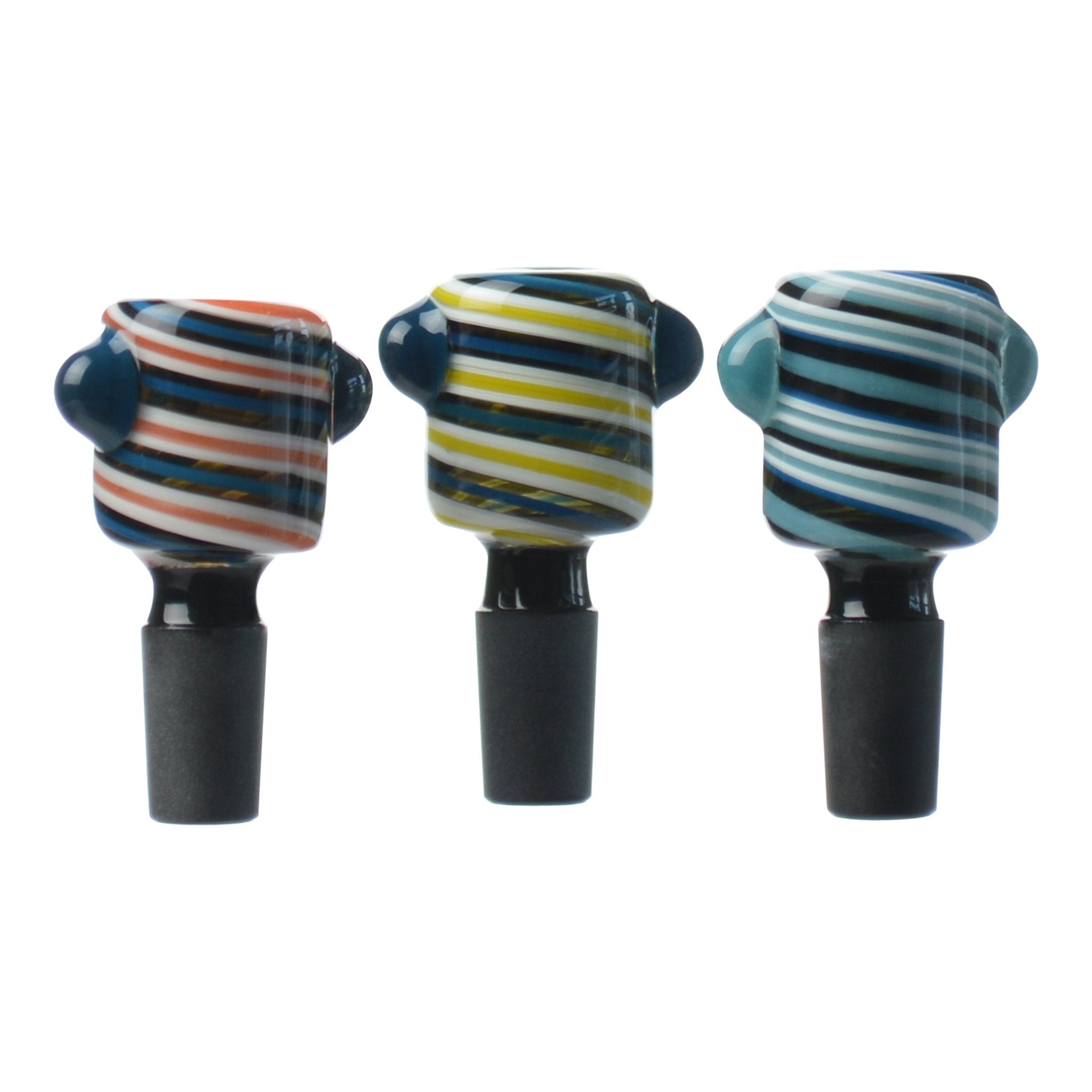 Multi Colored Swirl Bowl - 14mm Male