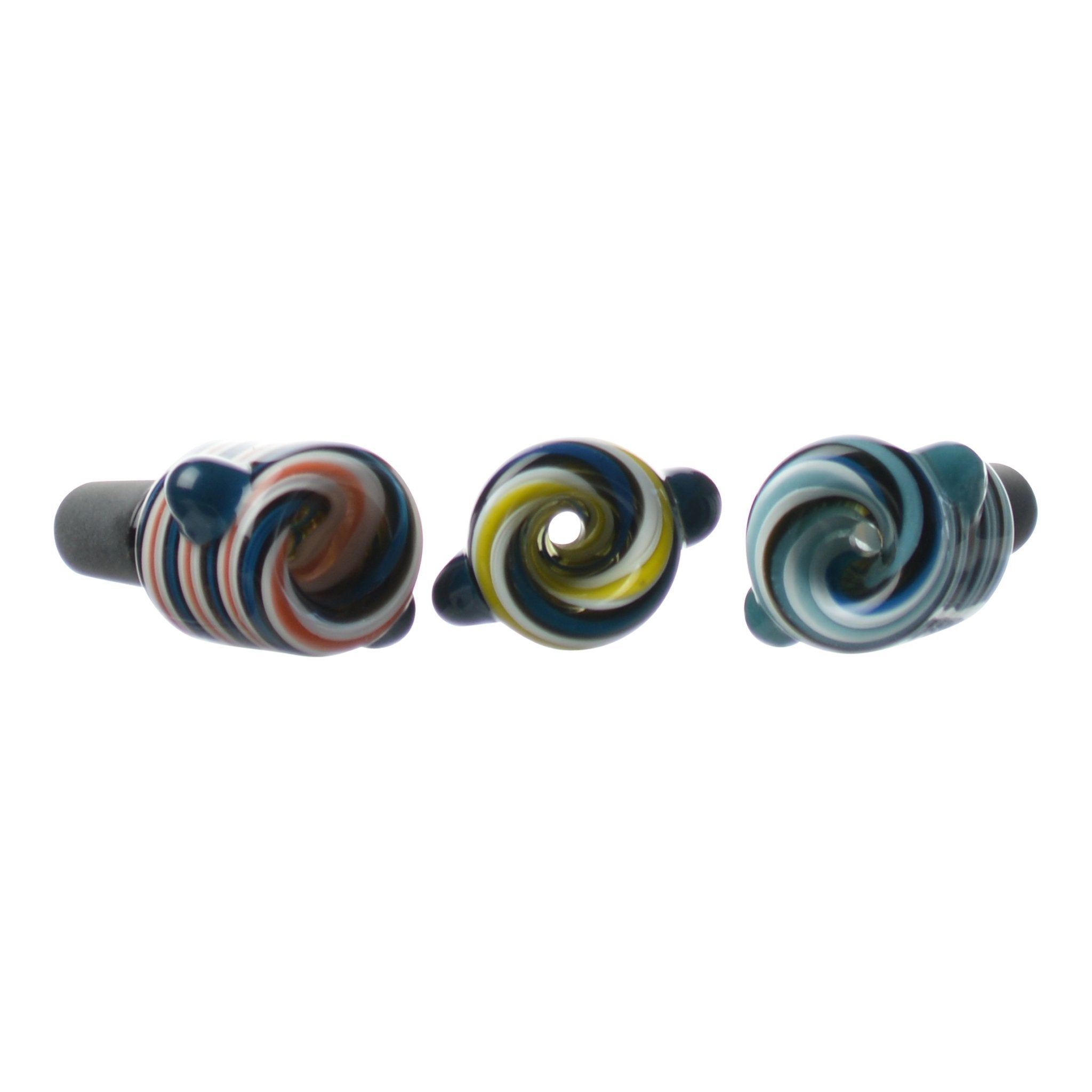 Multi Colored Swirl Bowl - 14mm Male - Image 2