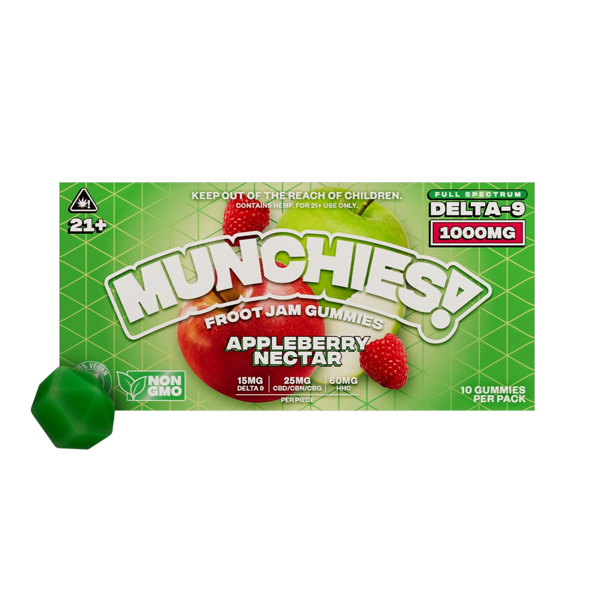 Munchies Froot Jam Delta 9 Gummies - 1000mg - Image 3