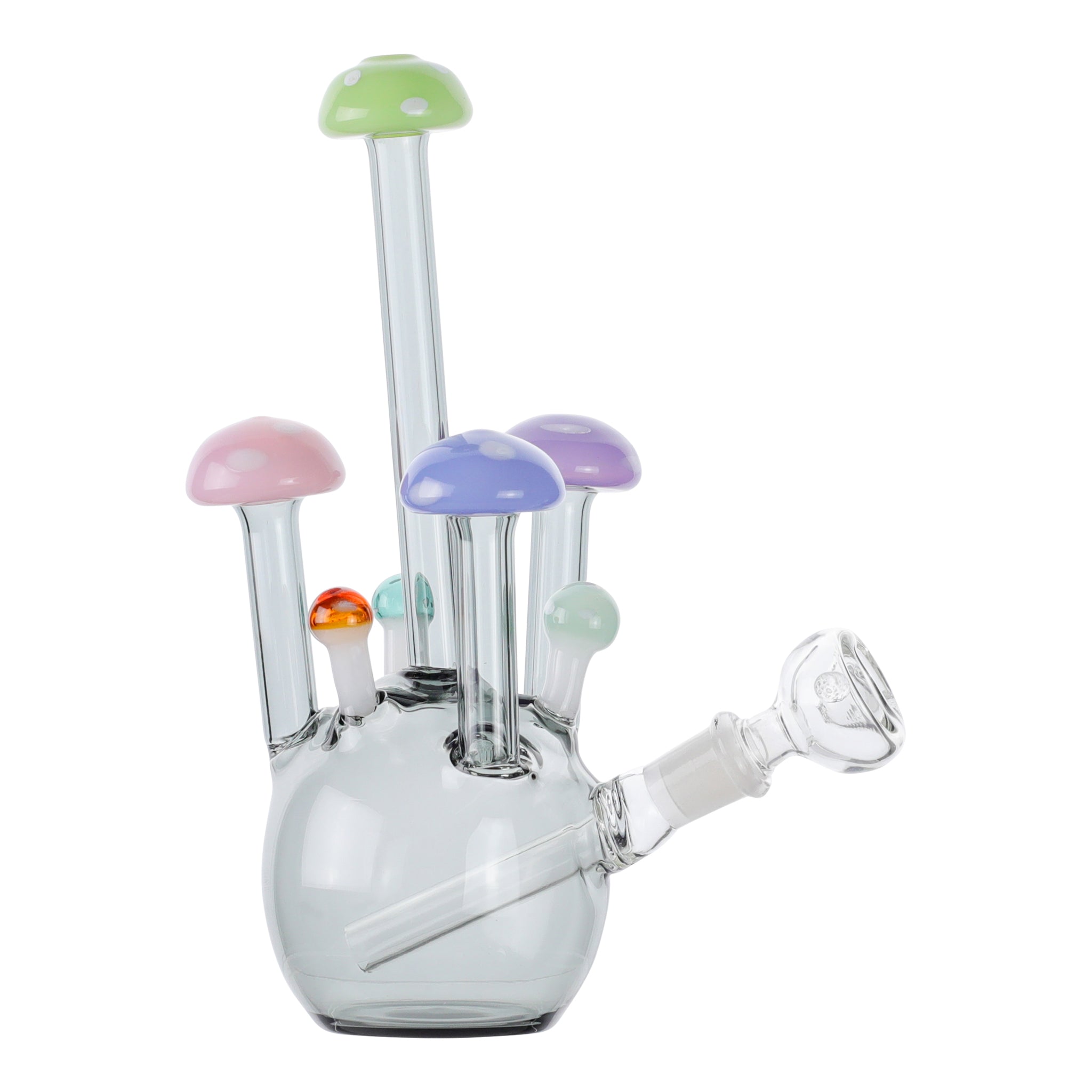 Mushroom Bomb Bubbler Bong - 7in - Image 2